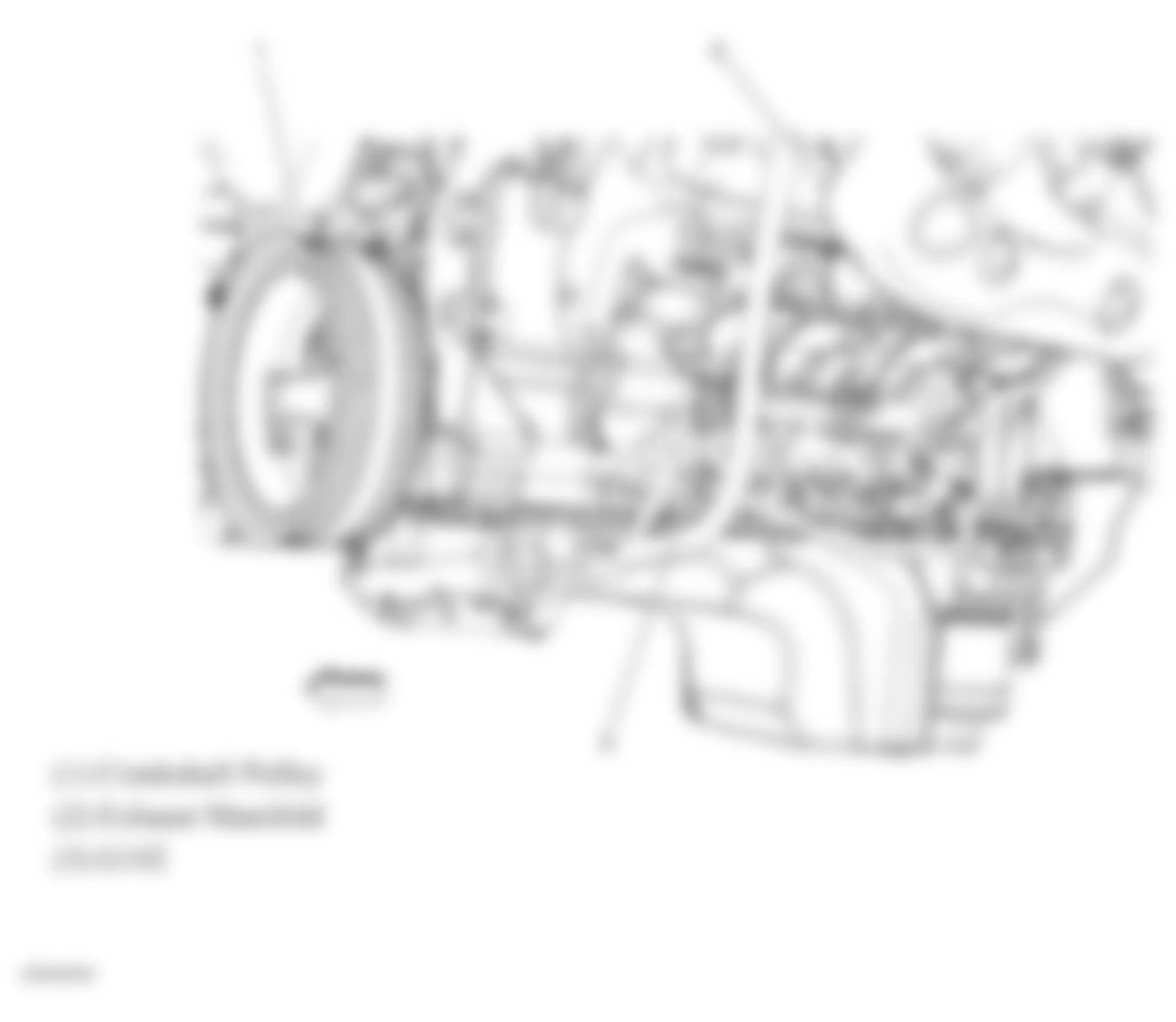 Chevrolet Silverado 1500 2008 - Component Locations -  Lower Front Of Engine