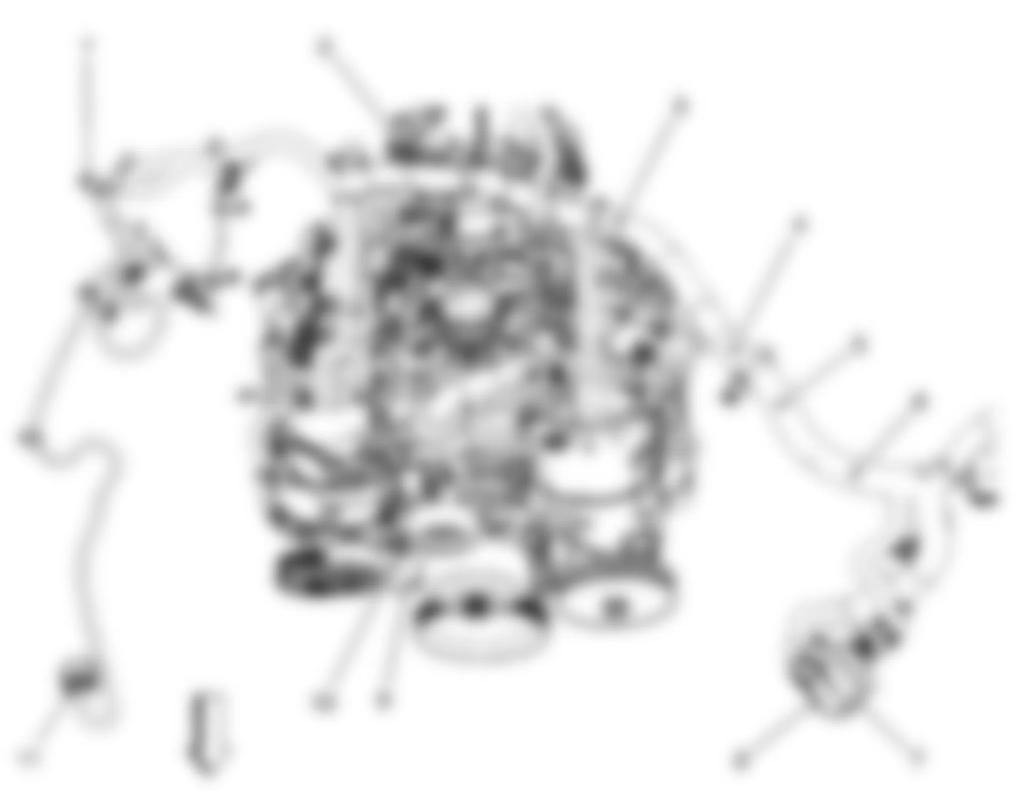 Chevrolet Silverado 1500 2008 - Component Locations -  Top Of Engine (4.3L)