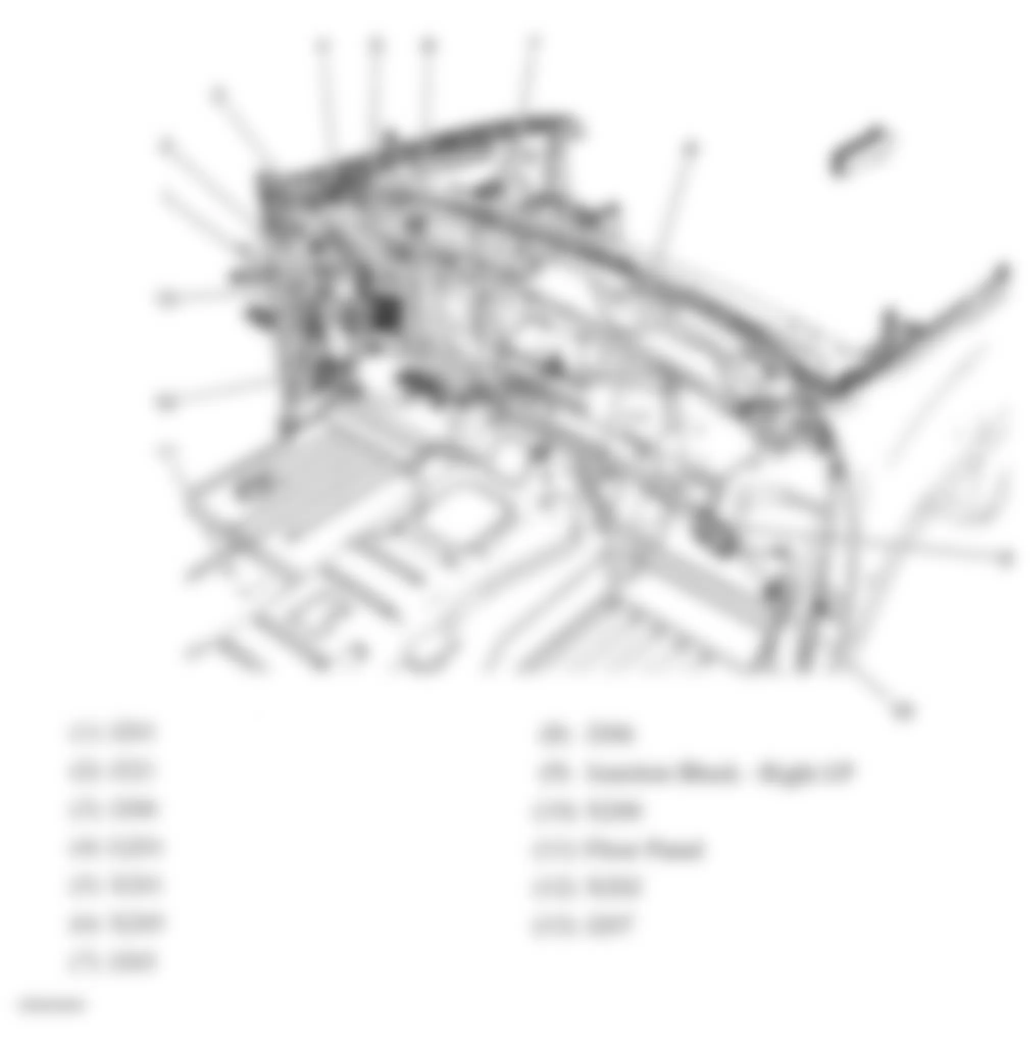Chevrolet Silverado 1500 2008 - Component Locations -  Front Of Passenger Compartment (Base)