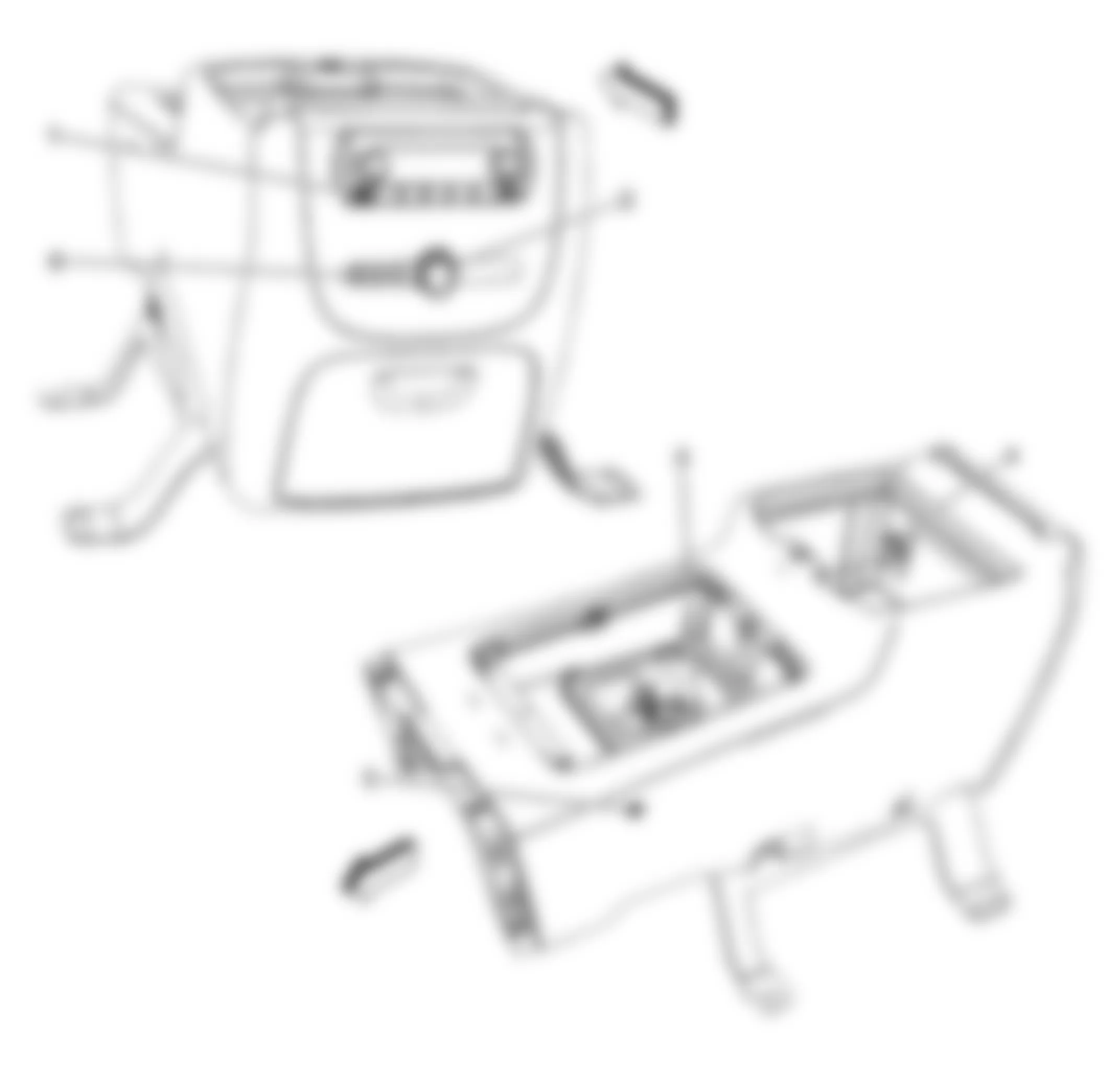 Chevrolet Silverado 1500 2008 - Component Locations -  Center Console