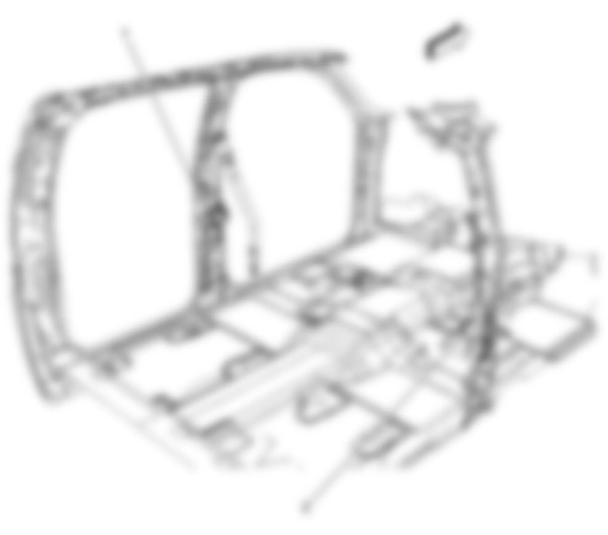 Chevrolet Silverado 1500 2008 - Component Locations -  Left/Right B Pillars (Extended & Crew Cab)