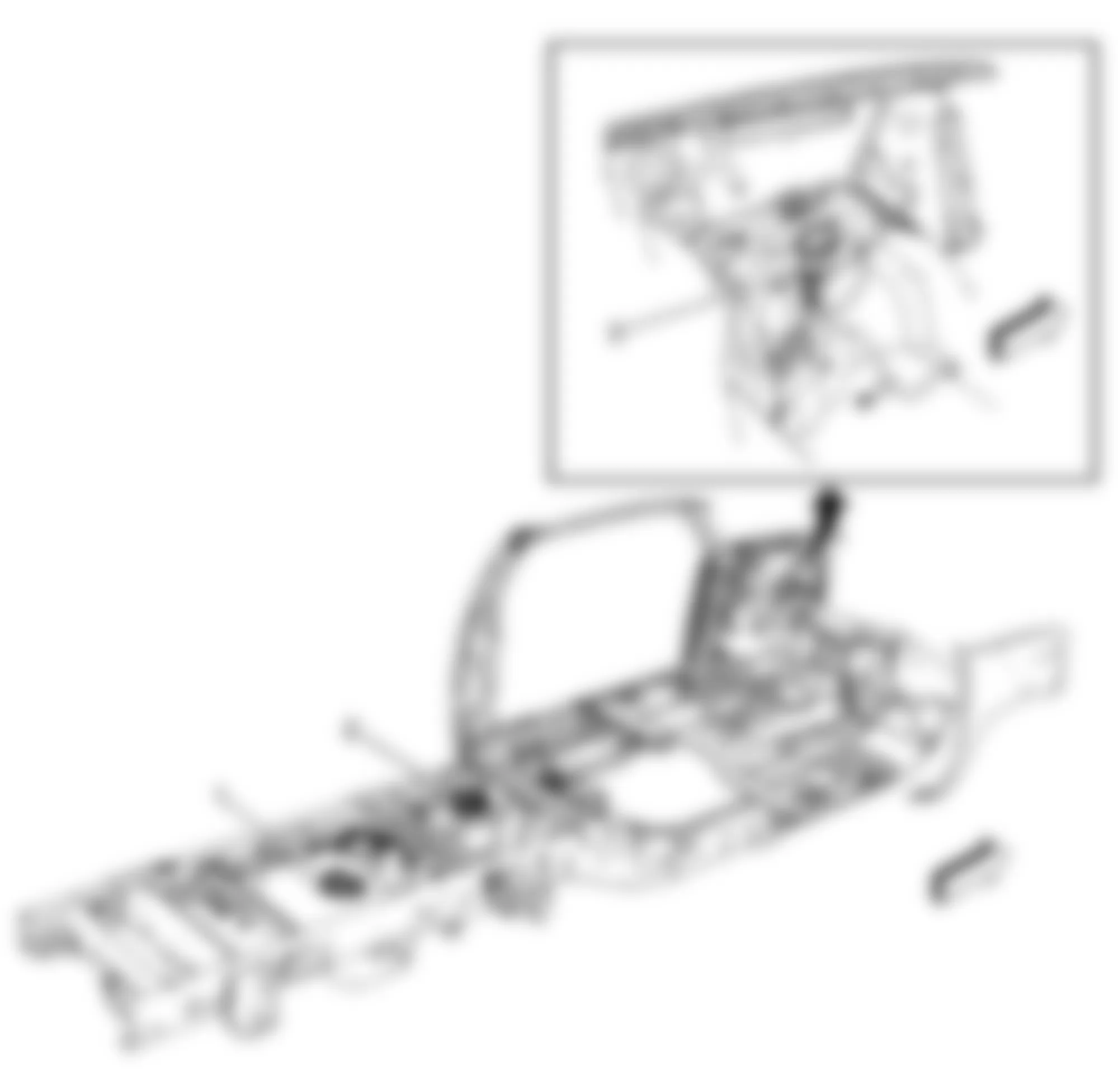 Chevrolet Silverado 1500 2008 - Component Locations -  Left Side Frame & Underbody