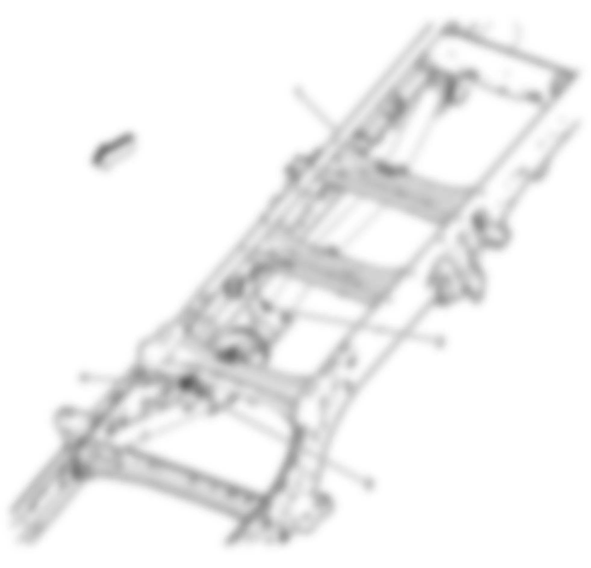 Chevrolet Silverado 1500 2008 - Component Locations -  Right Side Frame & Underbody (Diesel)