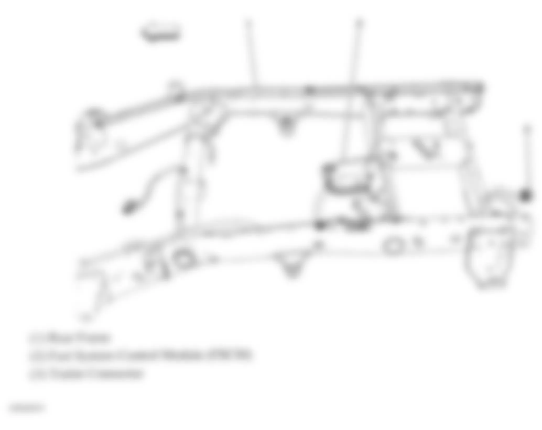 Chevrolet Silverado 3500 HD 2008 - Component Locations -  Under Rear Of Vehicle