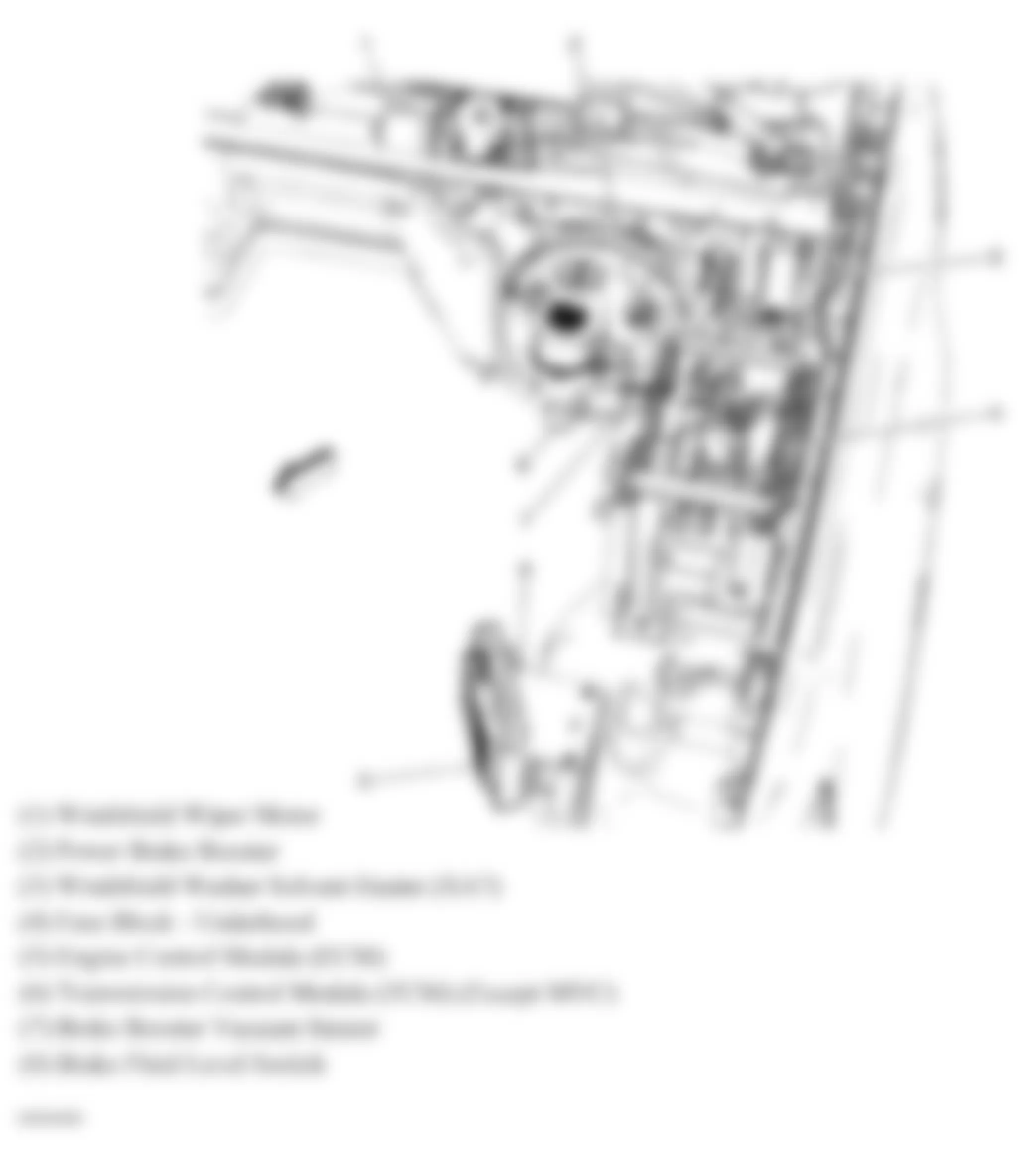 Chevrolet Suburban C1500 2008 - Component Locations -  Left Rear Of Engine Compartment