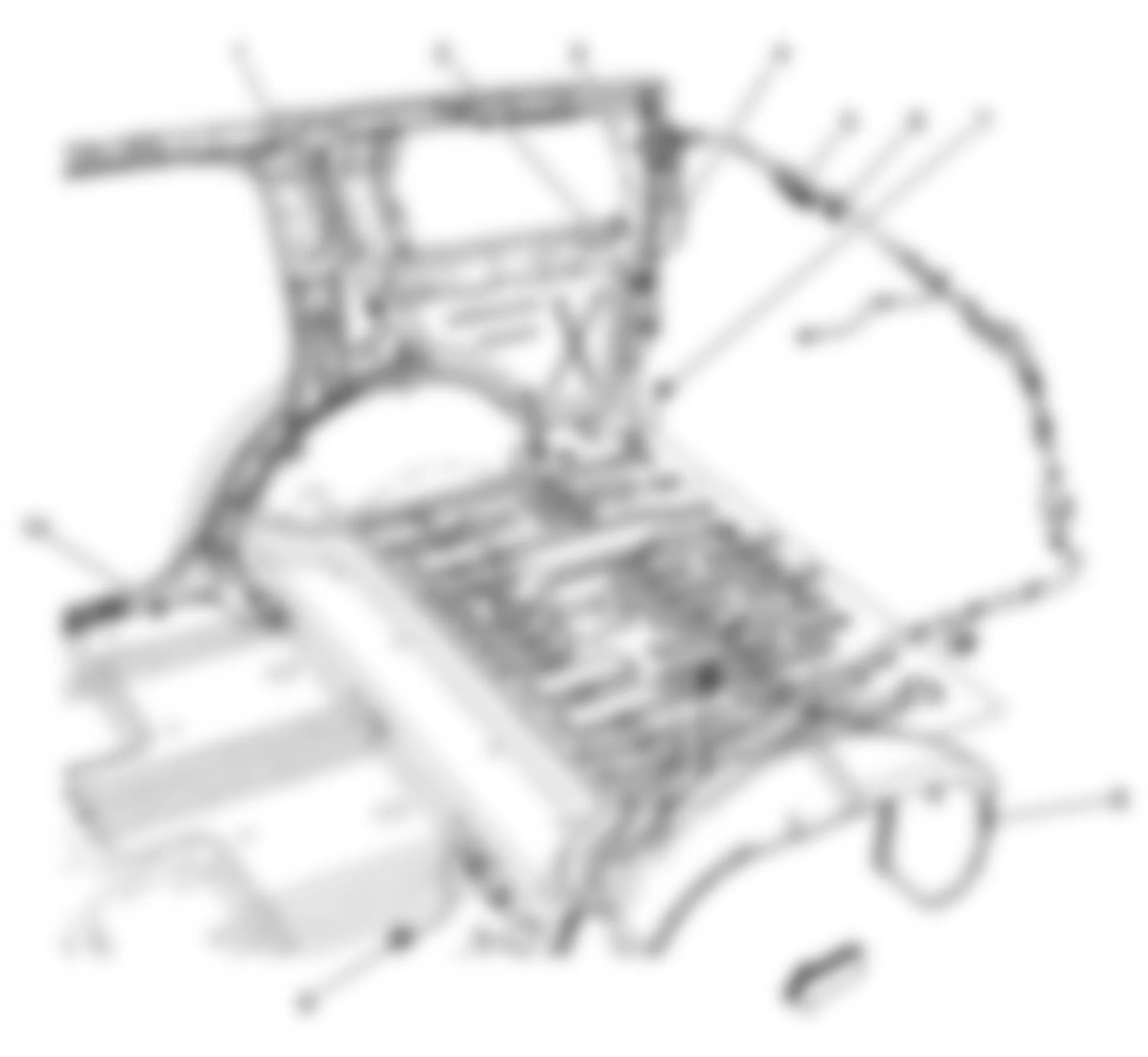 Chevrolet Suburban C1500 2008 - Component Locations -  Rear Passenger Compartment (Short Wheel Base)