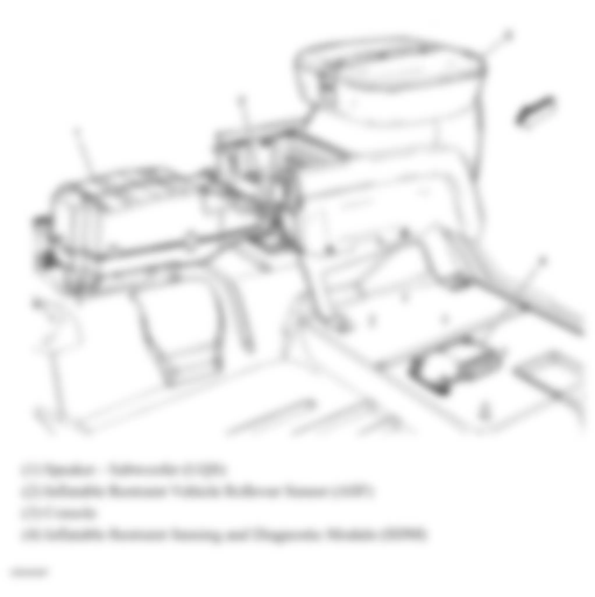 Chevrolet Suburban K1500 2008 - Component Locations - Left Front Floor & Center Console
