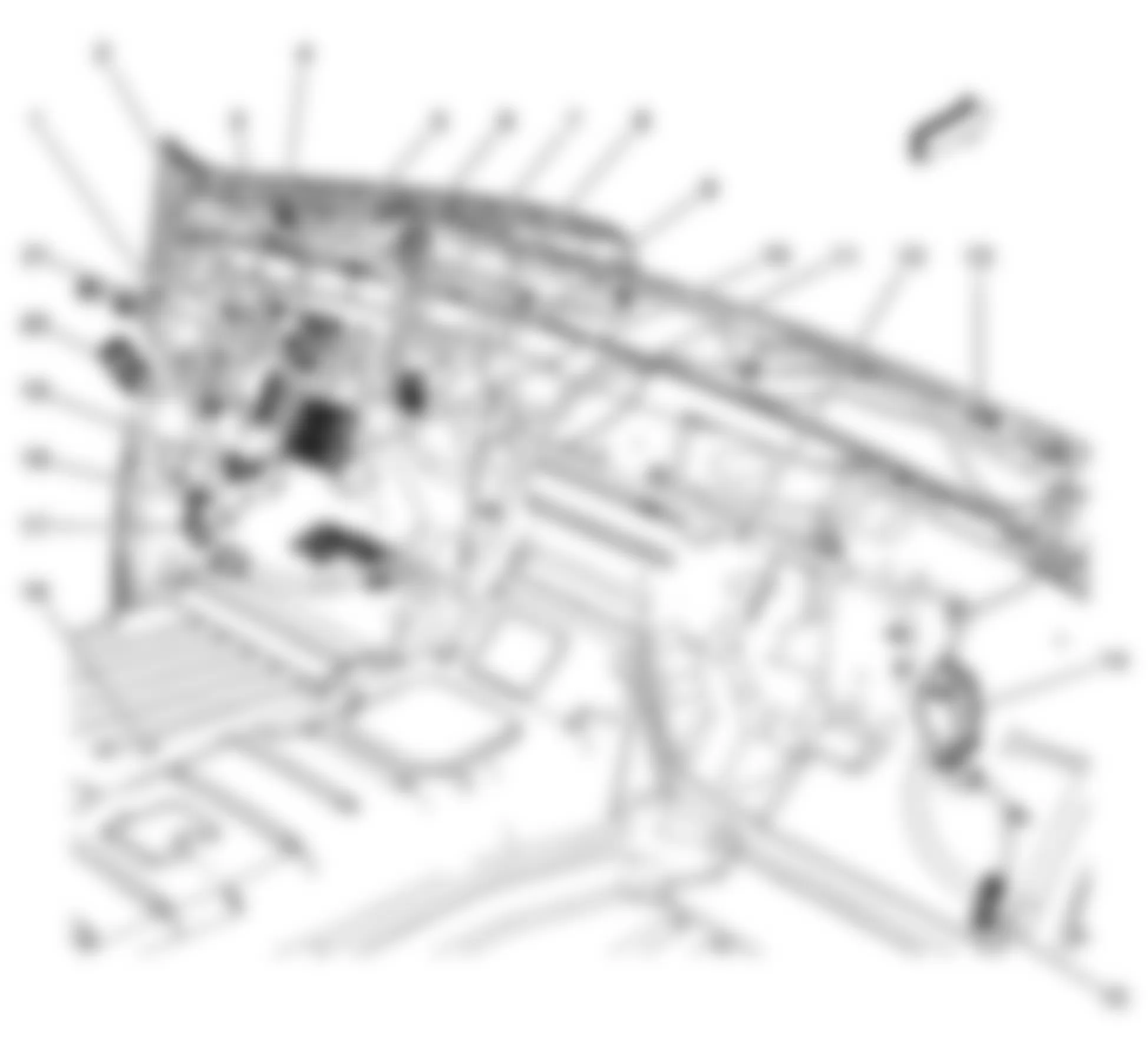 Chevrolet Suburban K1500 2008 - Component Locations - Dash & Kick Panels (Base)