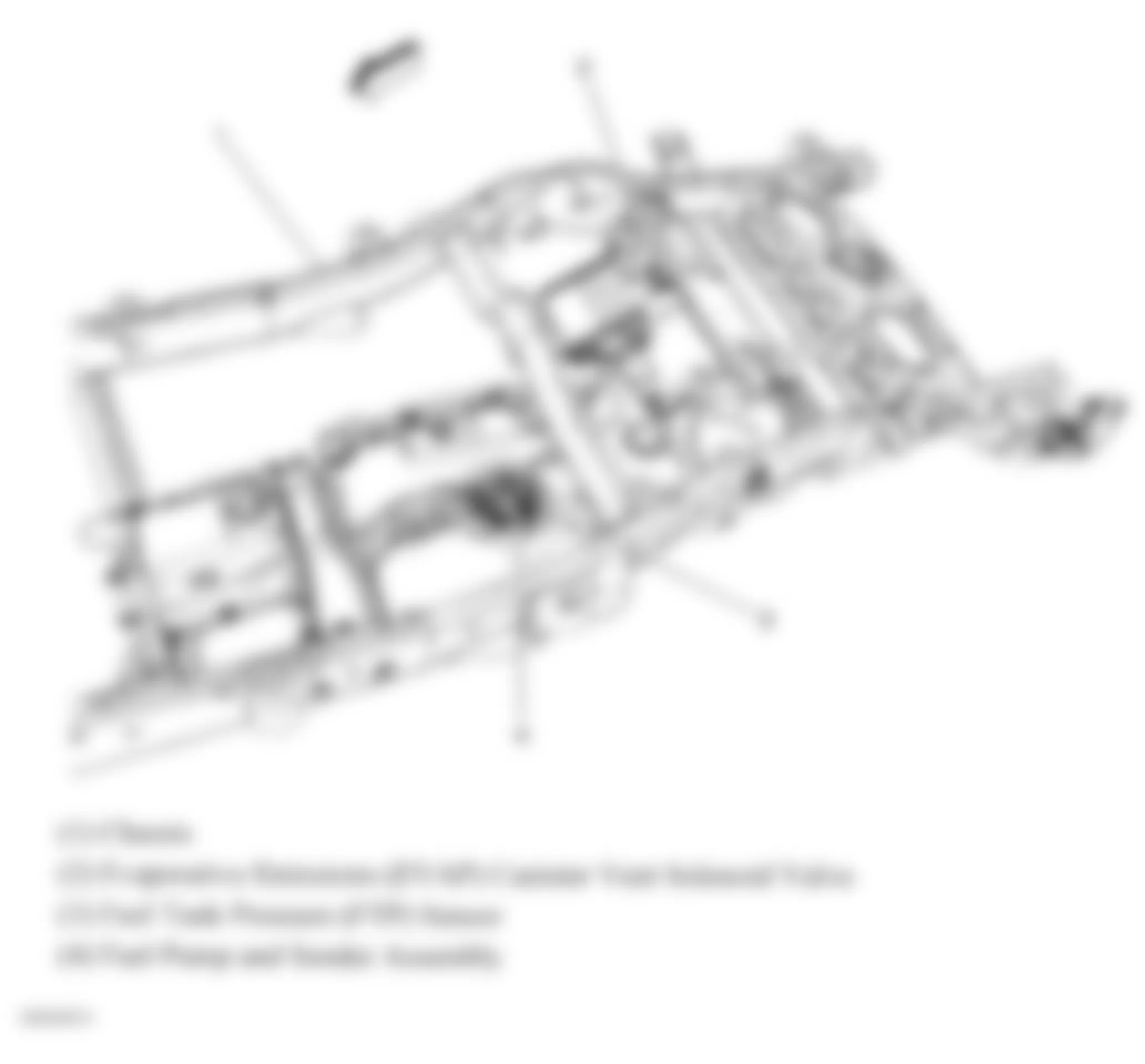 Chevrolet Suburban K1500 2008 - Component Locations - Rear Chassis (Short Wheel Base)