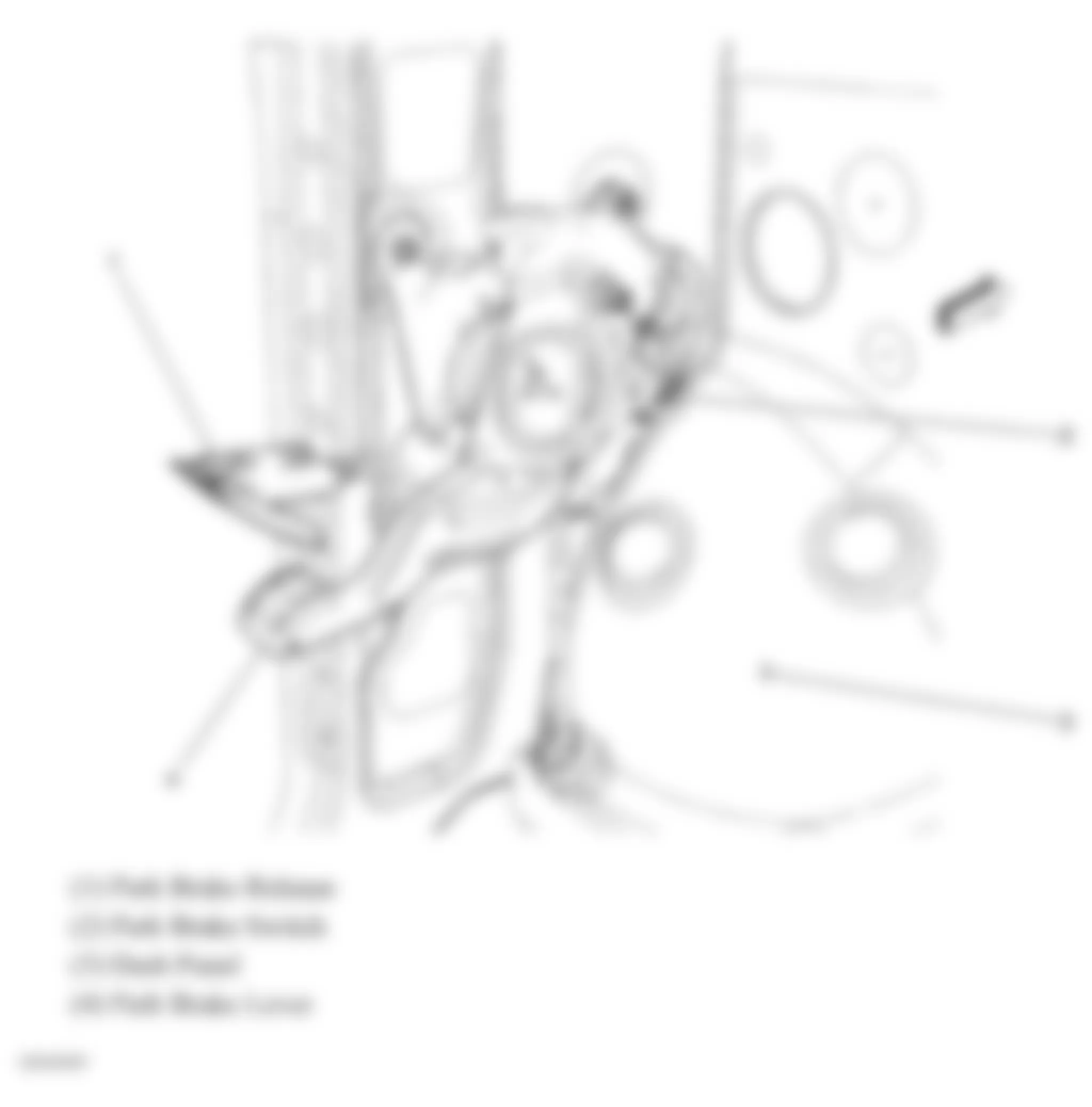 Chevrolet Suburban K1500 2008 - Component Locations - Under Left End Of Dash