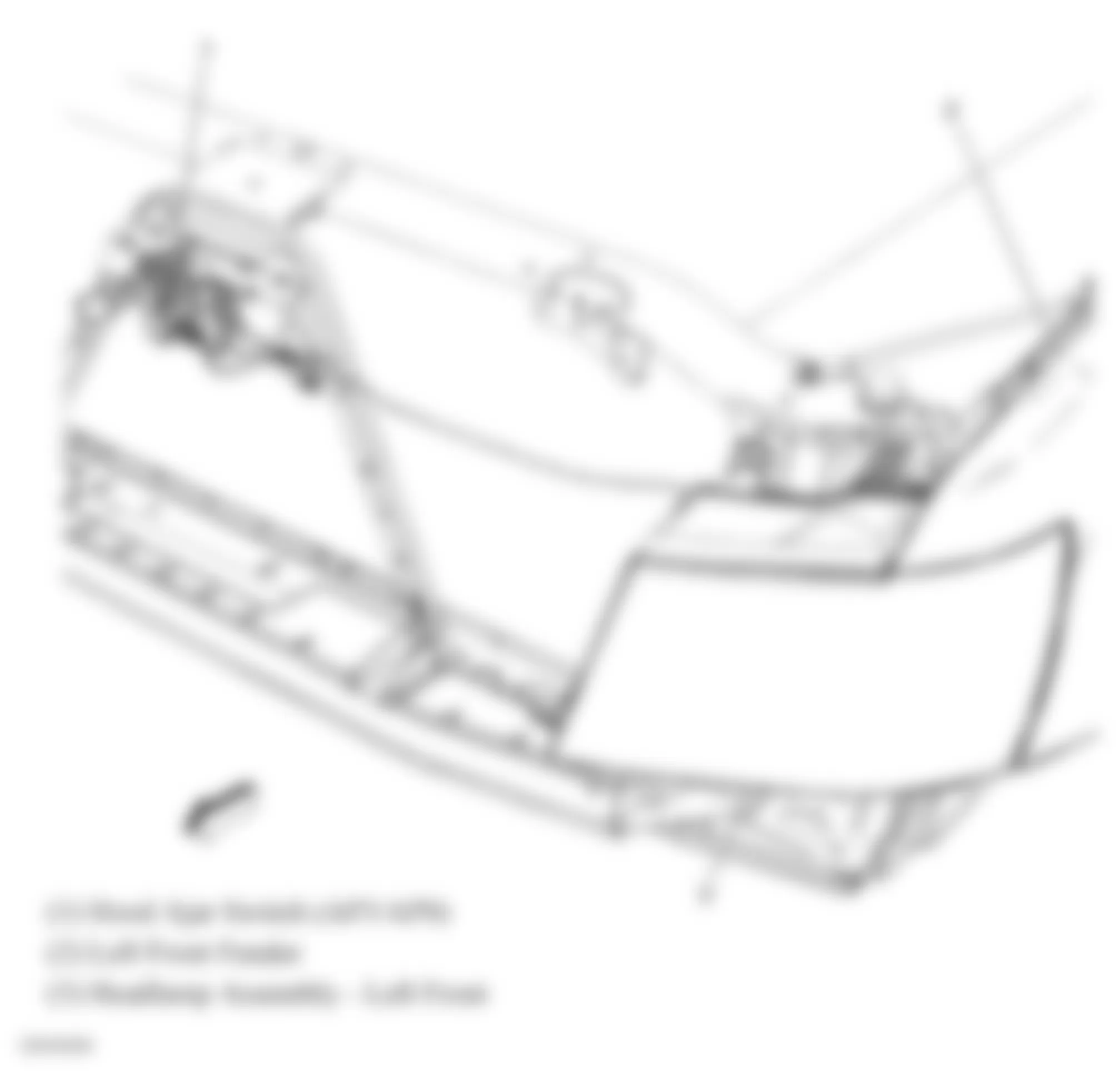 Chevrolet Suburban K1500 2008 - Component Locations - Front Of Engine Compartment