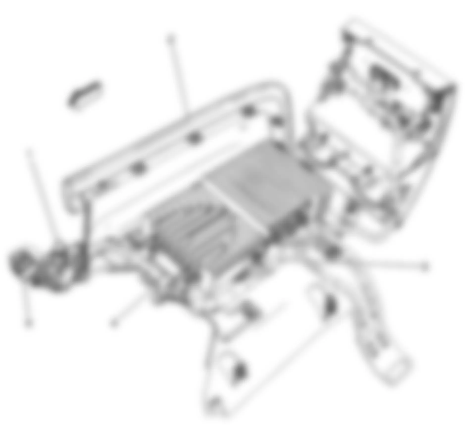 Chevrolet Suburban K1500 2008 - Component Locations - Under Center Console