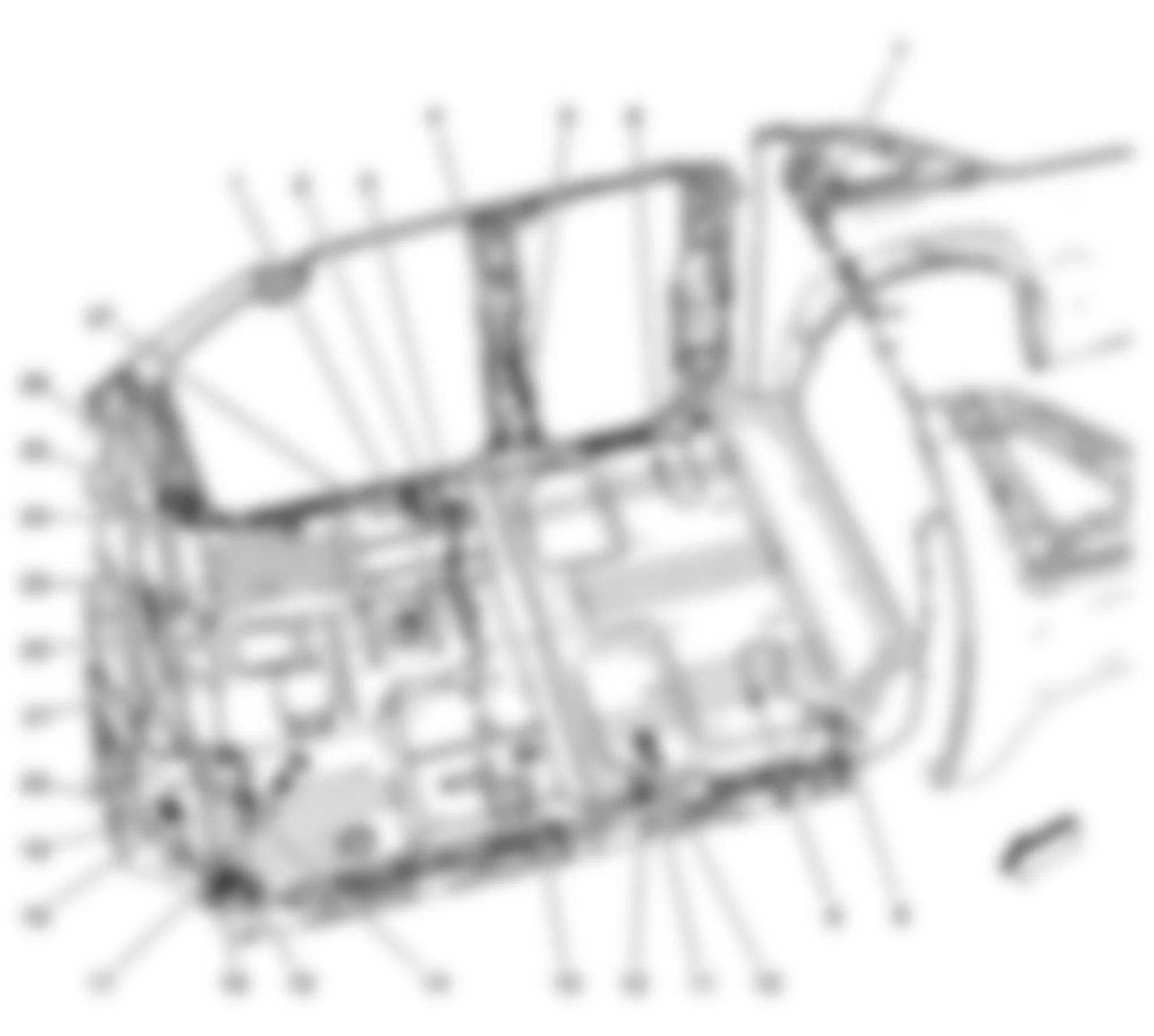 Chevrolet Suburban K1500 2008 - Component Locations - Passenger Compartment (Except One Piece Liftgate)
