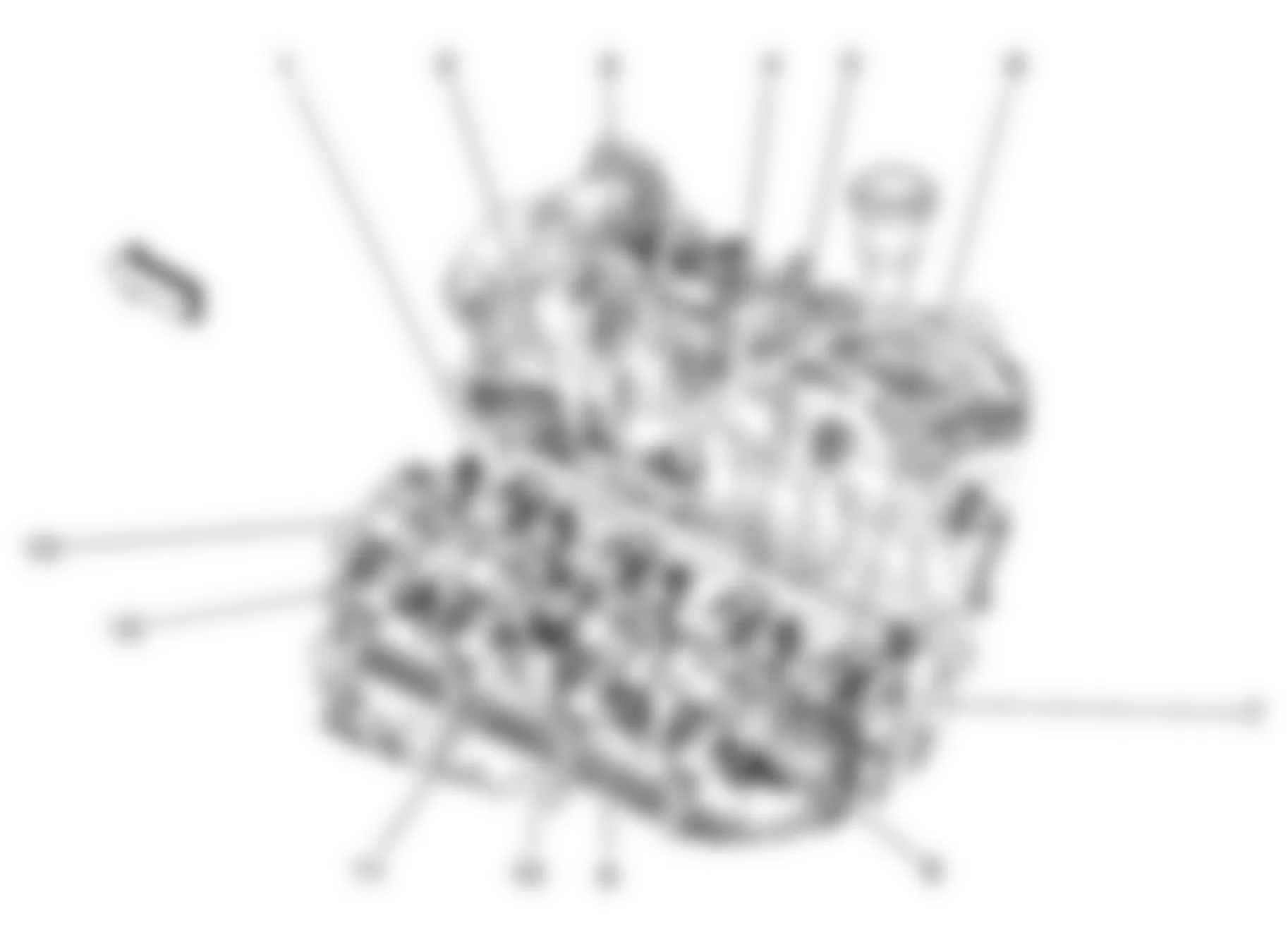 Chevrolet TrailBlazer 2008 - Component Locations -  Upper Left Side Of Engine (5.3L/6.0L)