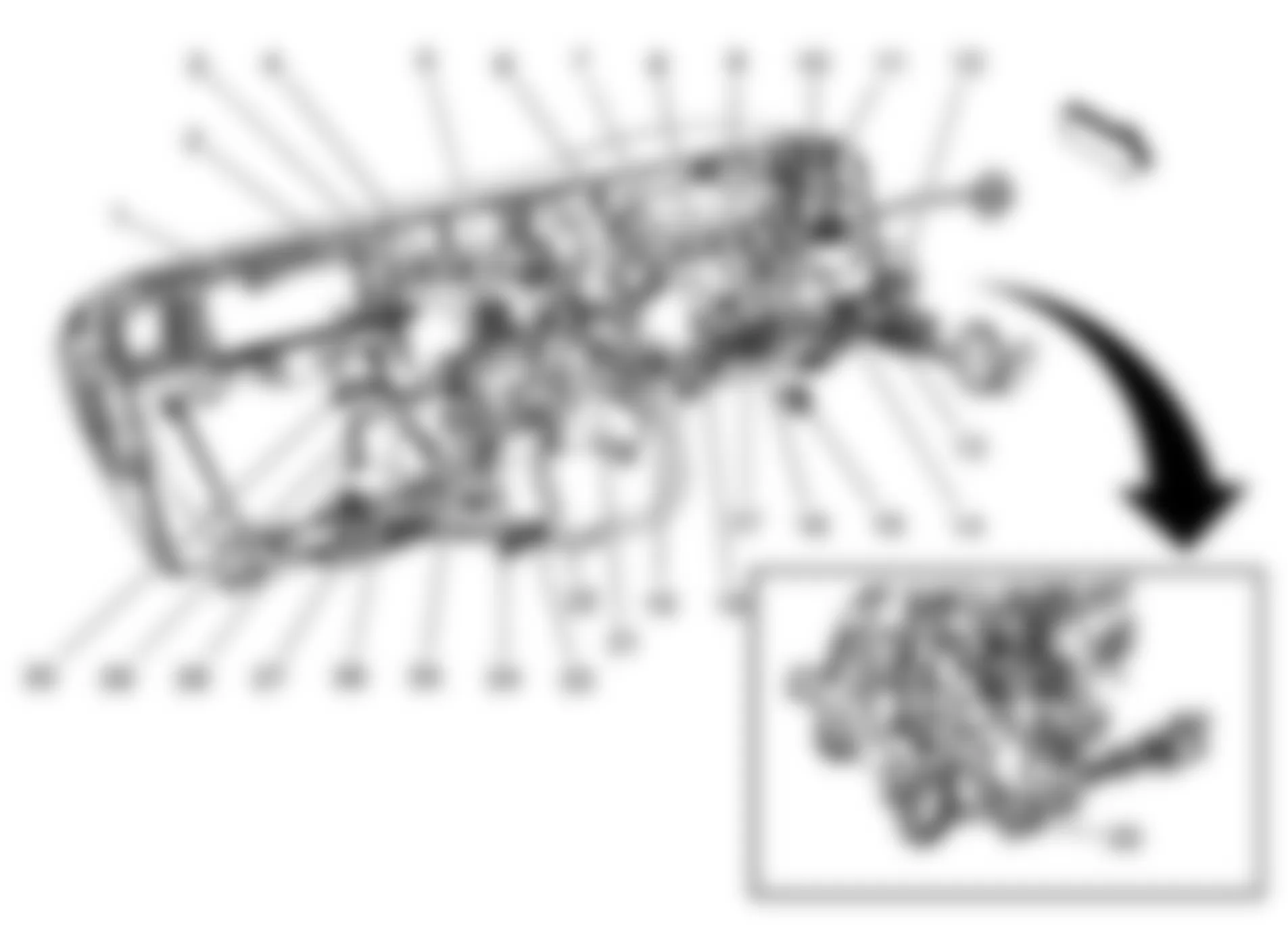 Chevrolet TrailBlazer 2008 - Component Locations -  Rear Of Dash