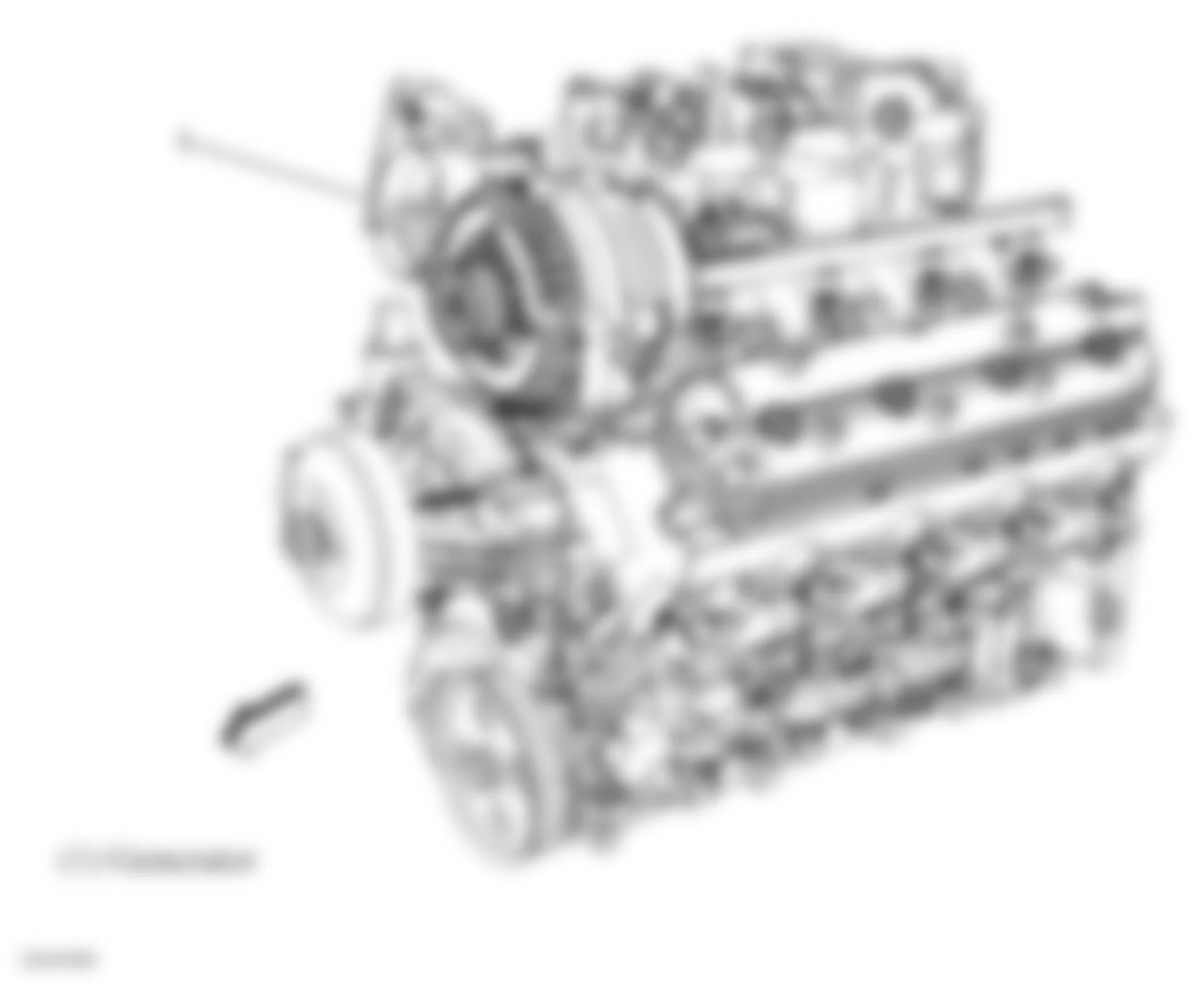 Chevrolet TrailBlazer 2008 - Component Locations -  Left Front Of Engine (5.3L/6.0L)