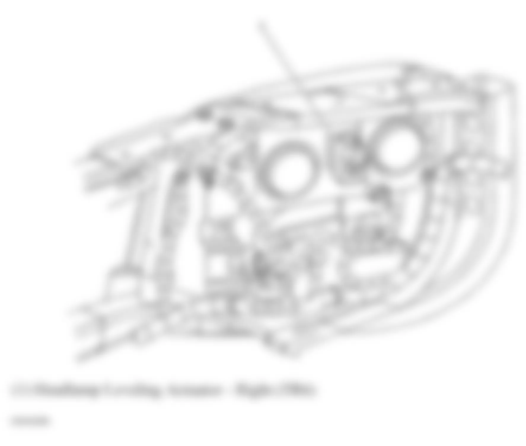 Chevrolet TrailBlazer 2008 - Component Locations -  Behind Right Headlamp