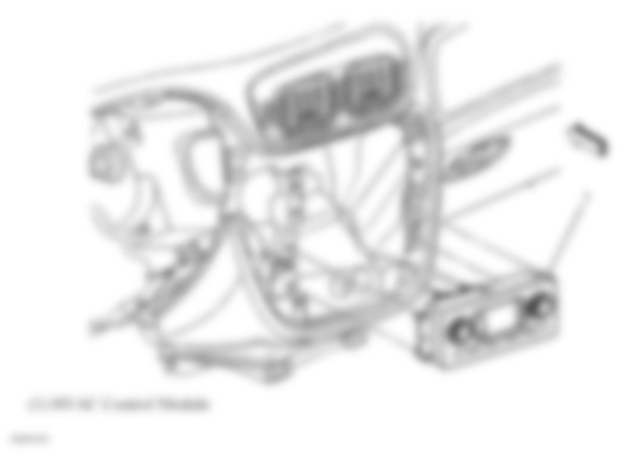 Chevrolet TrailBlazer 2008 - Component Locations -  Center Of Instrument Panel