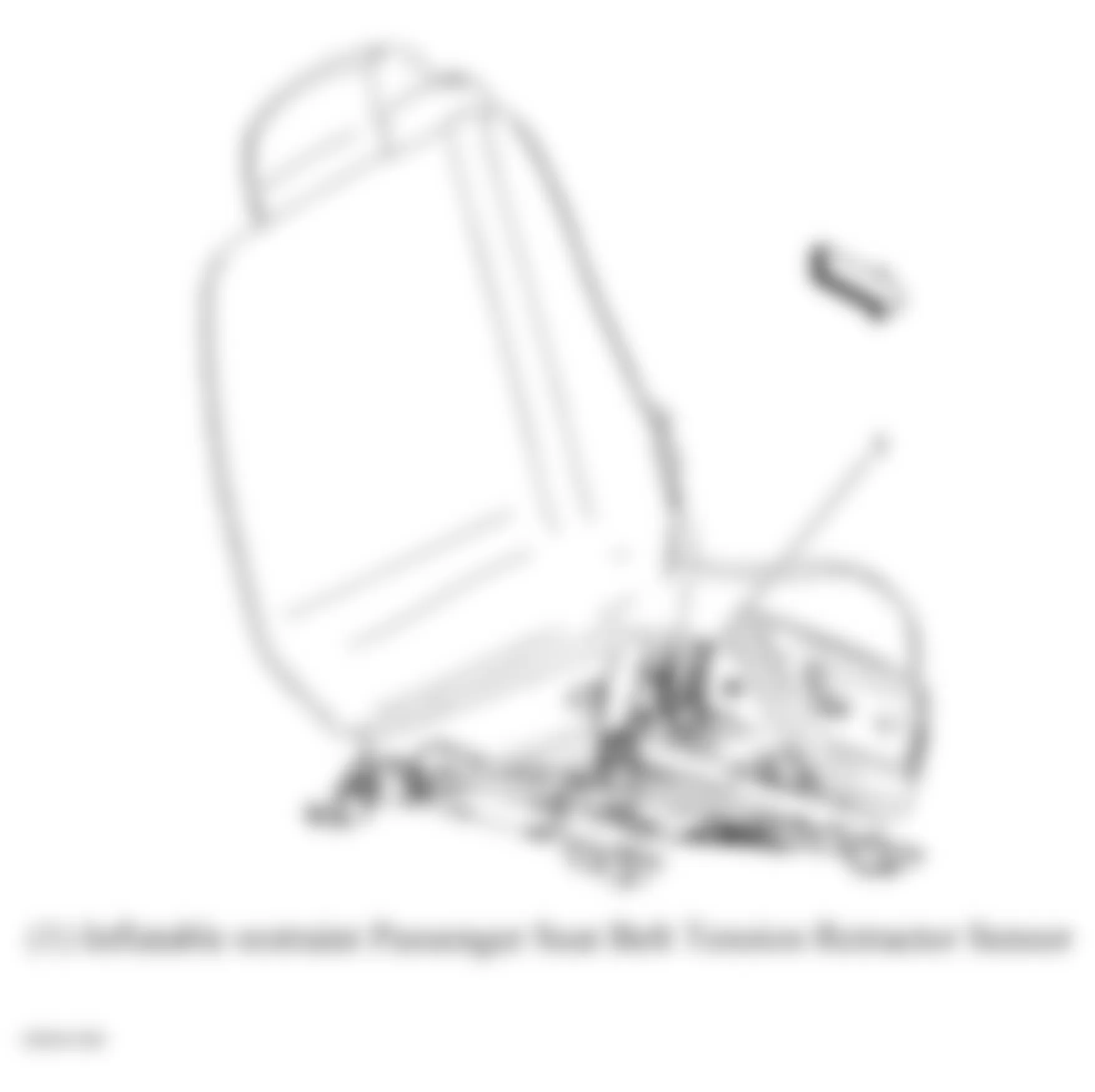 Chevrolet TrailBlazer 2008 - Component Locations -  Right Rear Of Passenger Seat