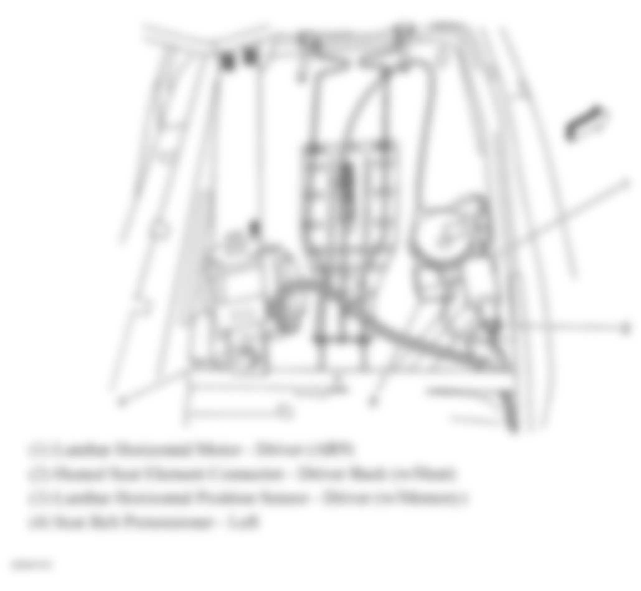 Chevrolet TrailBlazer 2008 - Component Locations -  Behind Driver Seat