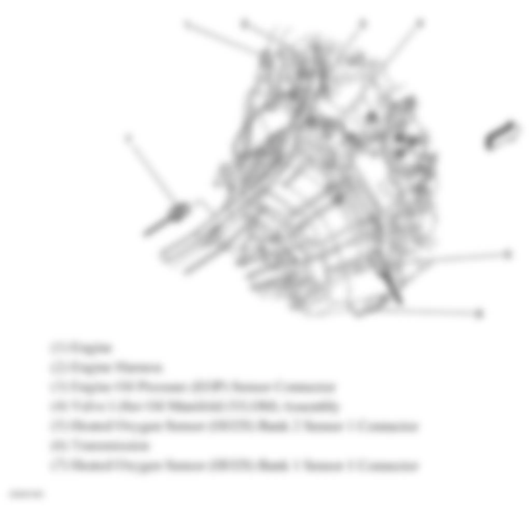 Chevrolet TrailBlazer 2008 - Component Locations -  Rear Of Engine (5.3L/6.0L)