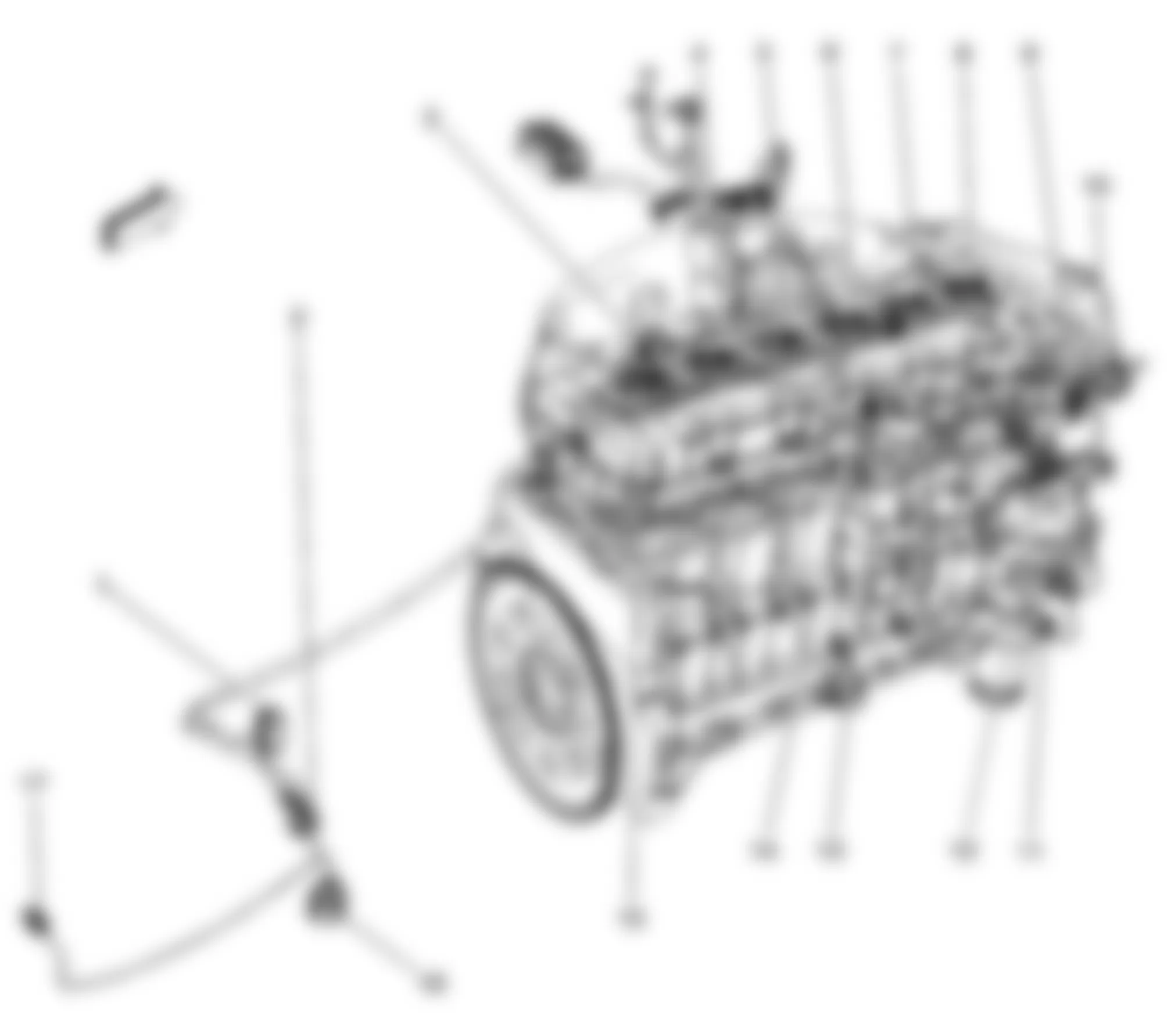 Chevrolet TrailBlazer 2008 - Component Locations -  Engine (4.2L)