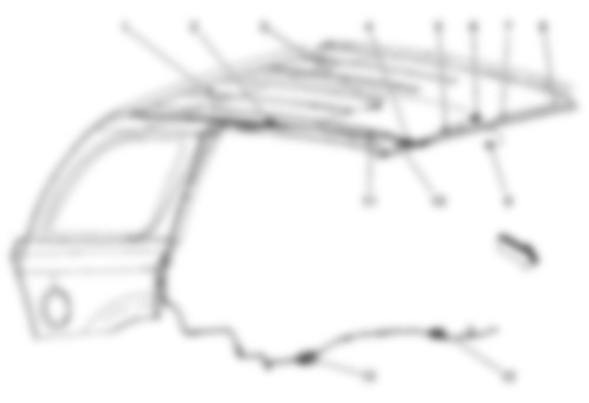 Chevrolet TrailBlazer 2008 - Component Locations -  Headliner