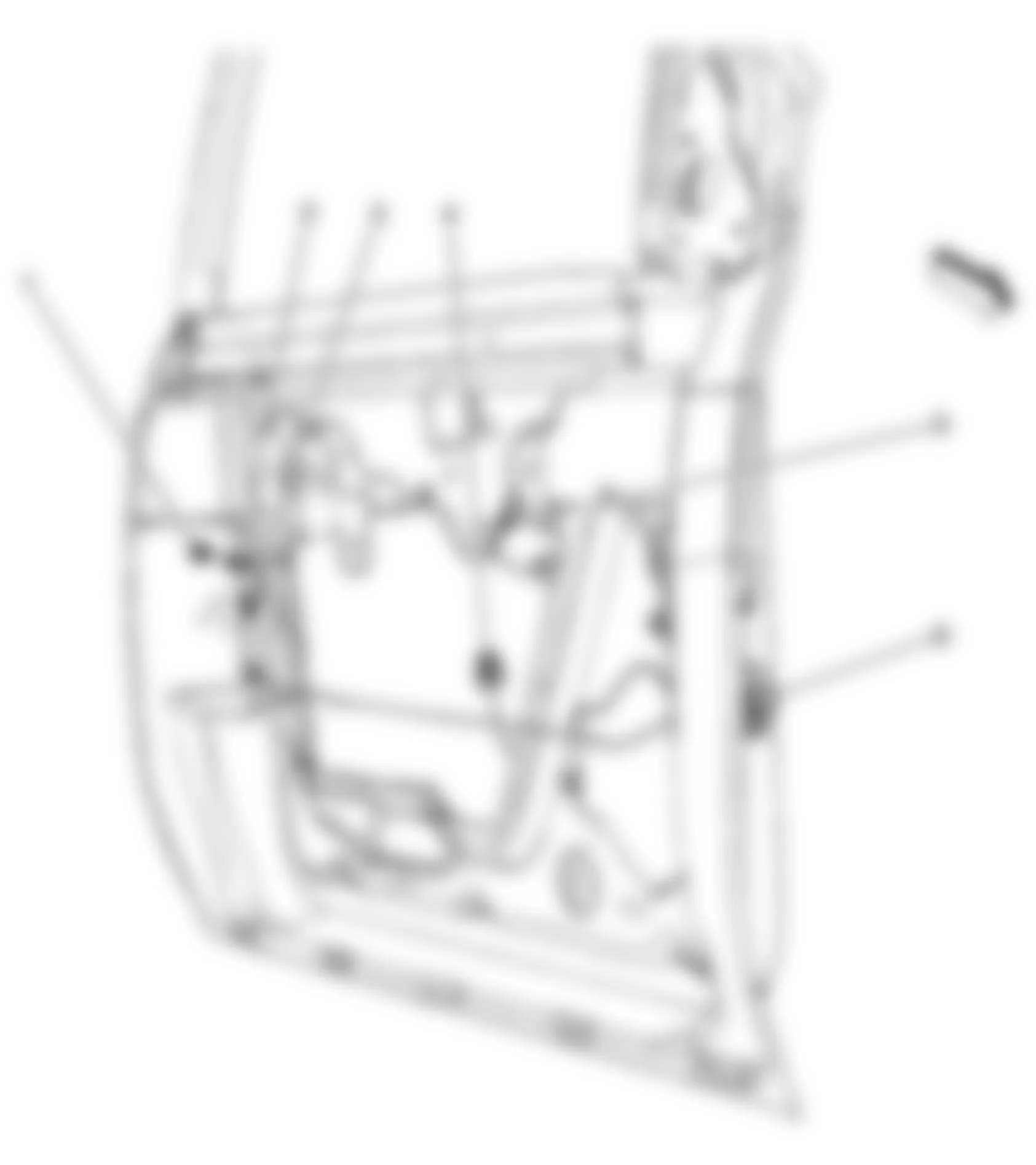 Chevrolet TrailBlazer 2008 - Component Locations -  Right Front Door