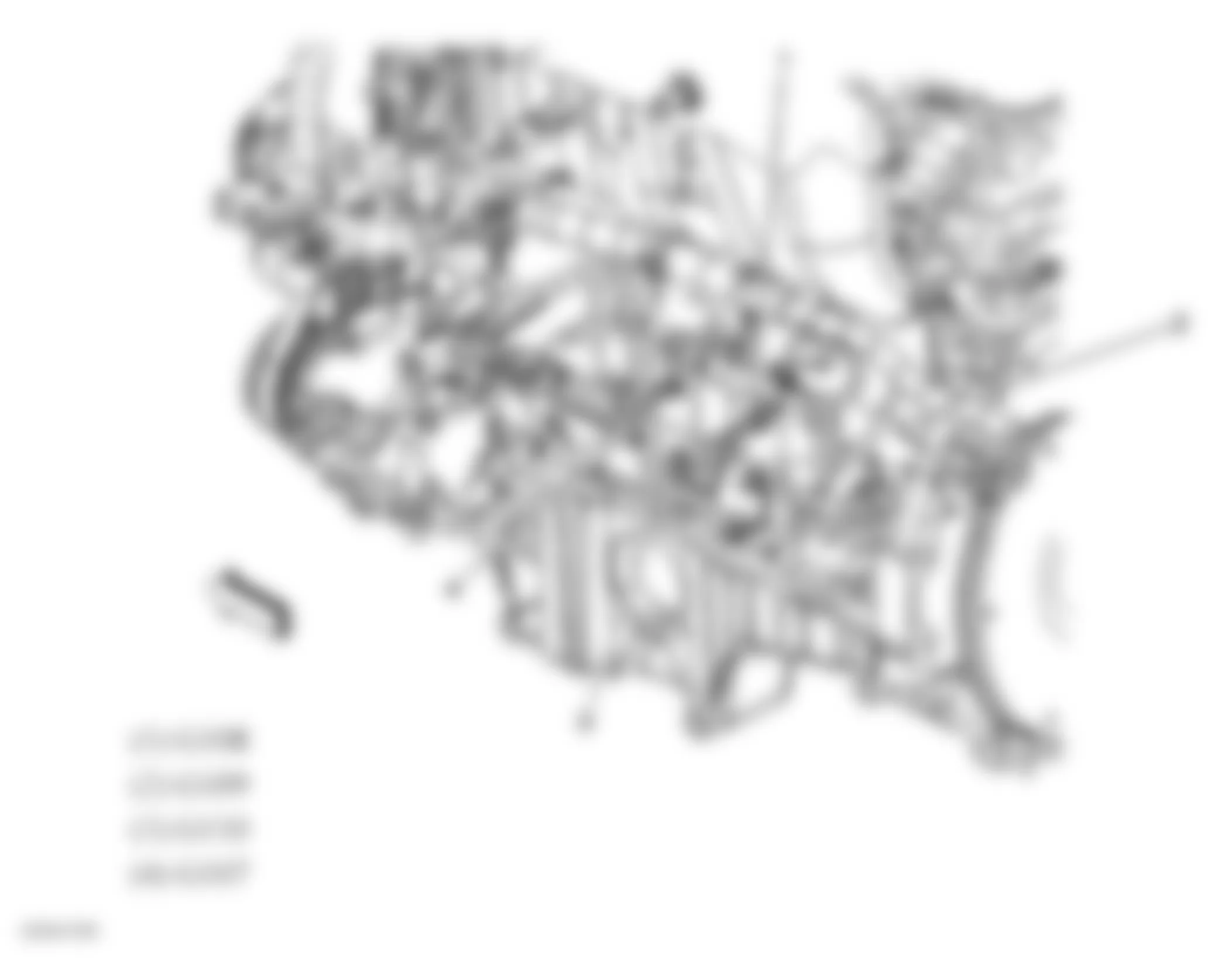 Chevrolet TrailBlazer 2008 - Component Locations -  Lower Left Side Of Engine (4.2L)