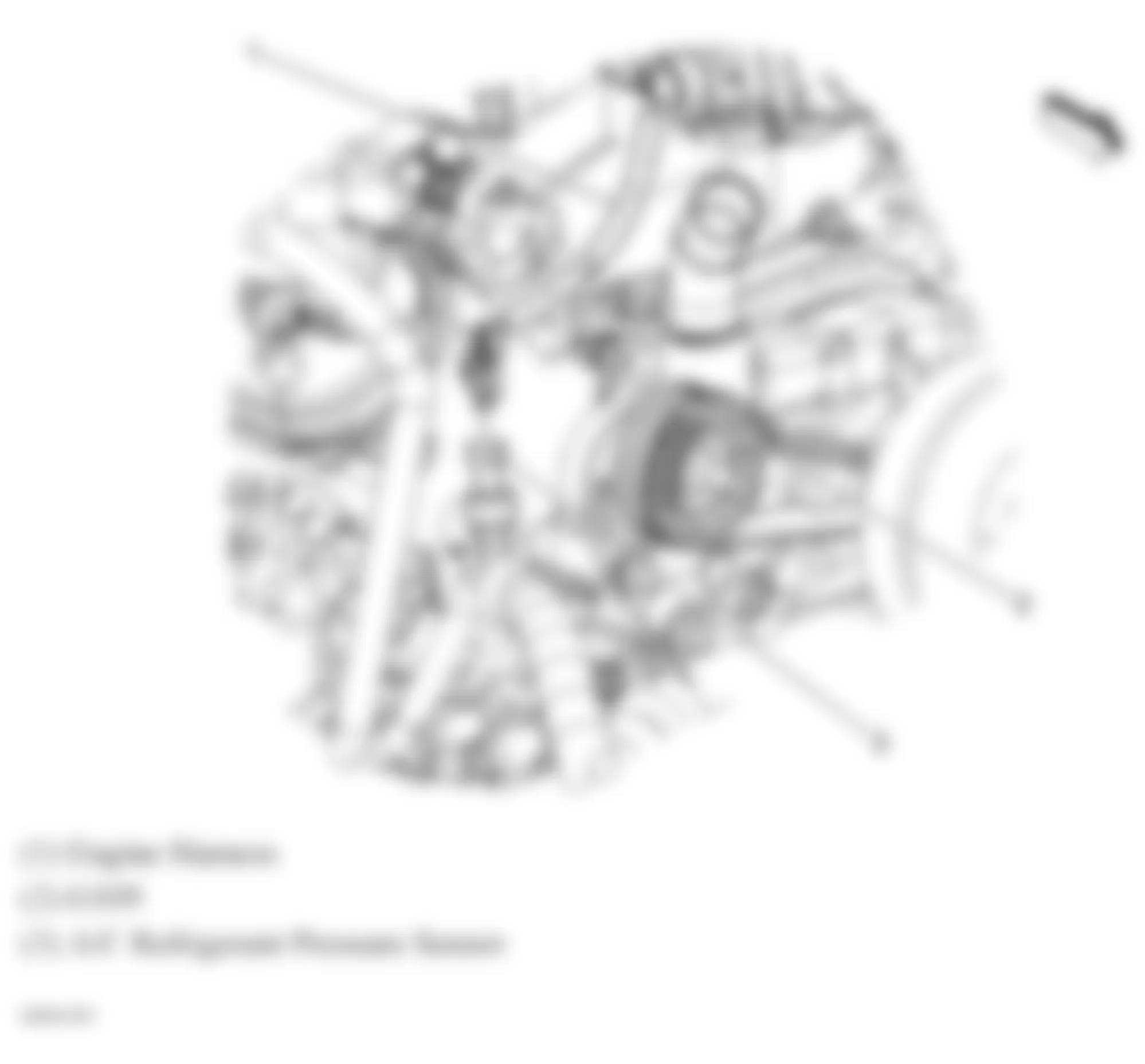 Chevrolet TrailBlazer 2008 - Component Locations -  Right Front Of Engine (5.3L/6.0L)