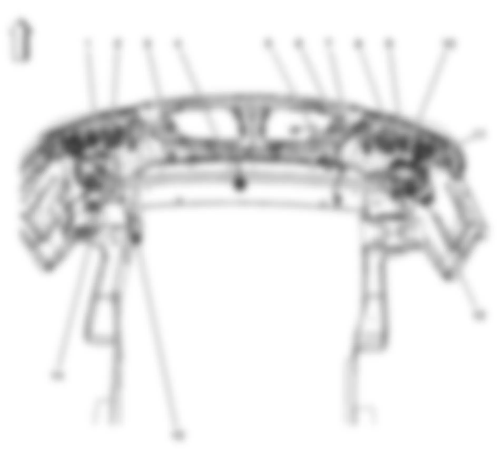 Chevrolet Uplander 2008 - Component Locations -  Forward Lamp Harness Components