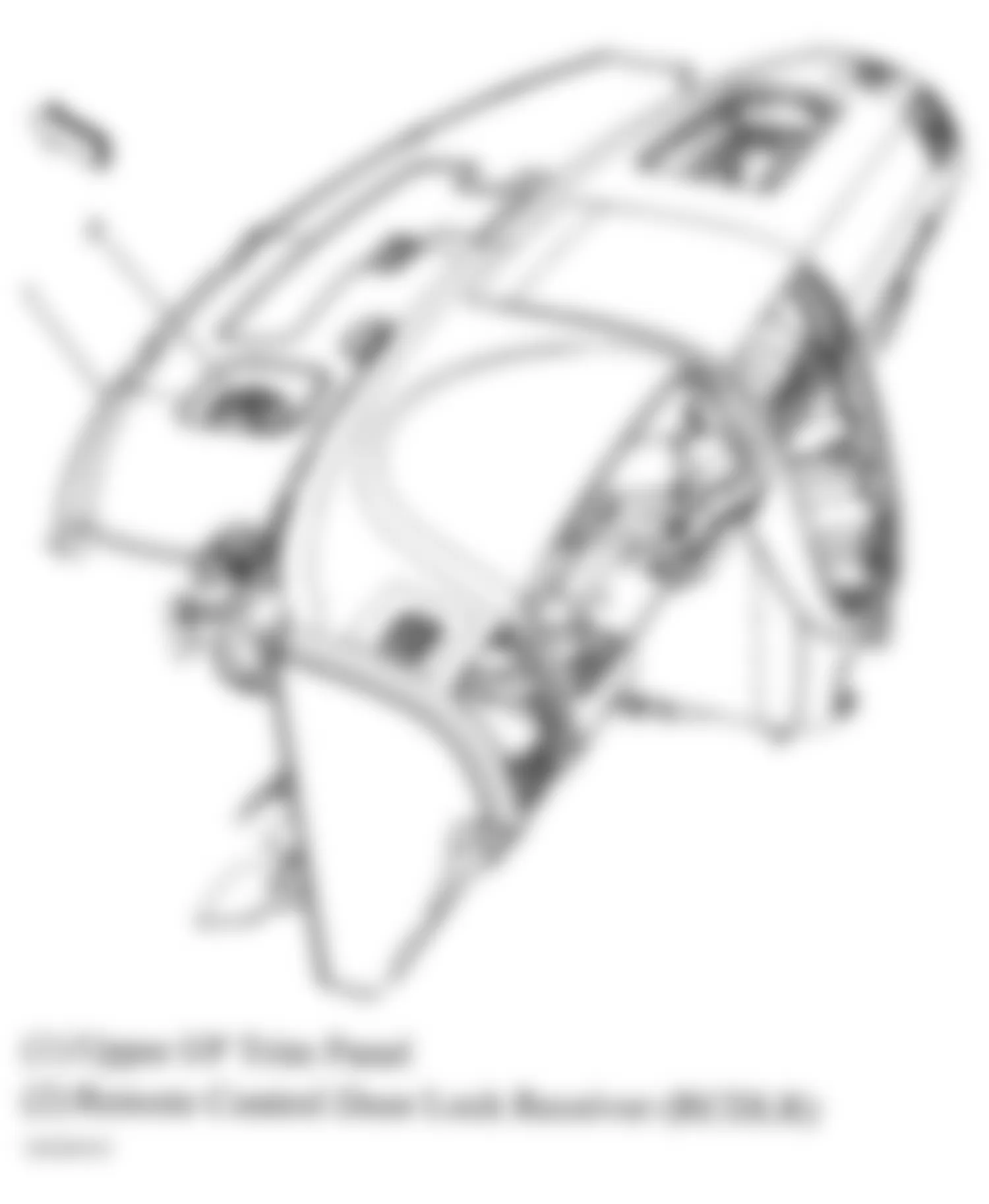 Chevrolet Uplander LS 2008 - Component Locations -  Top Of Dash