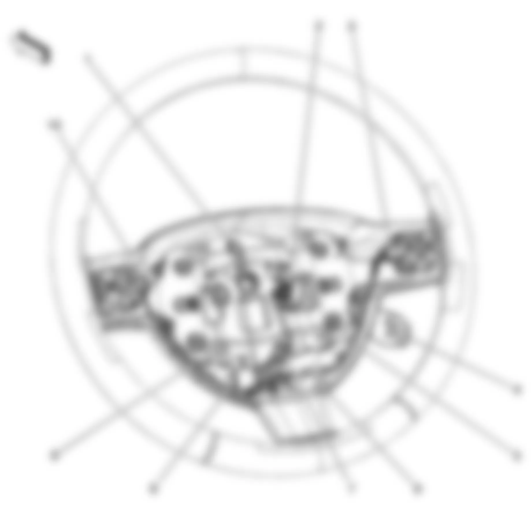 Chevrolet Uplander LS 2008 - Component Locations -  Steering Wheel Components