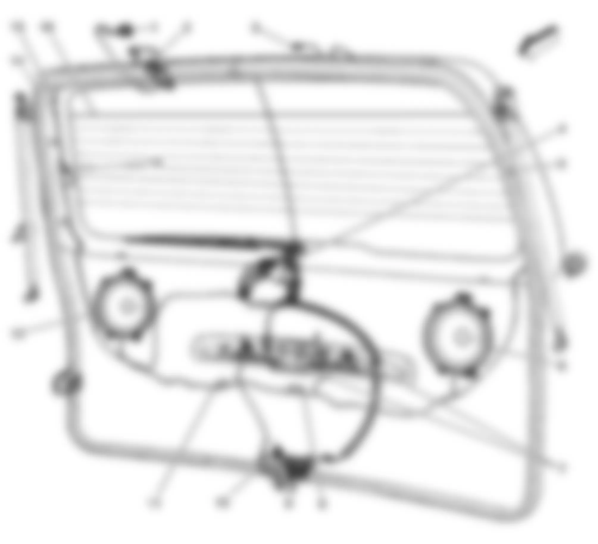 Chevrolet Uplander LS 2008 - Component Locations -  Liftgate Components