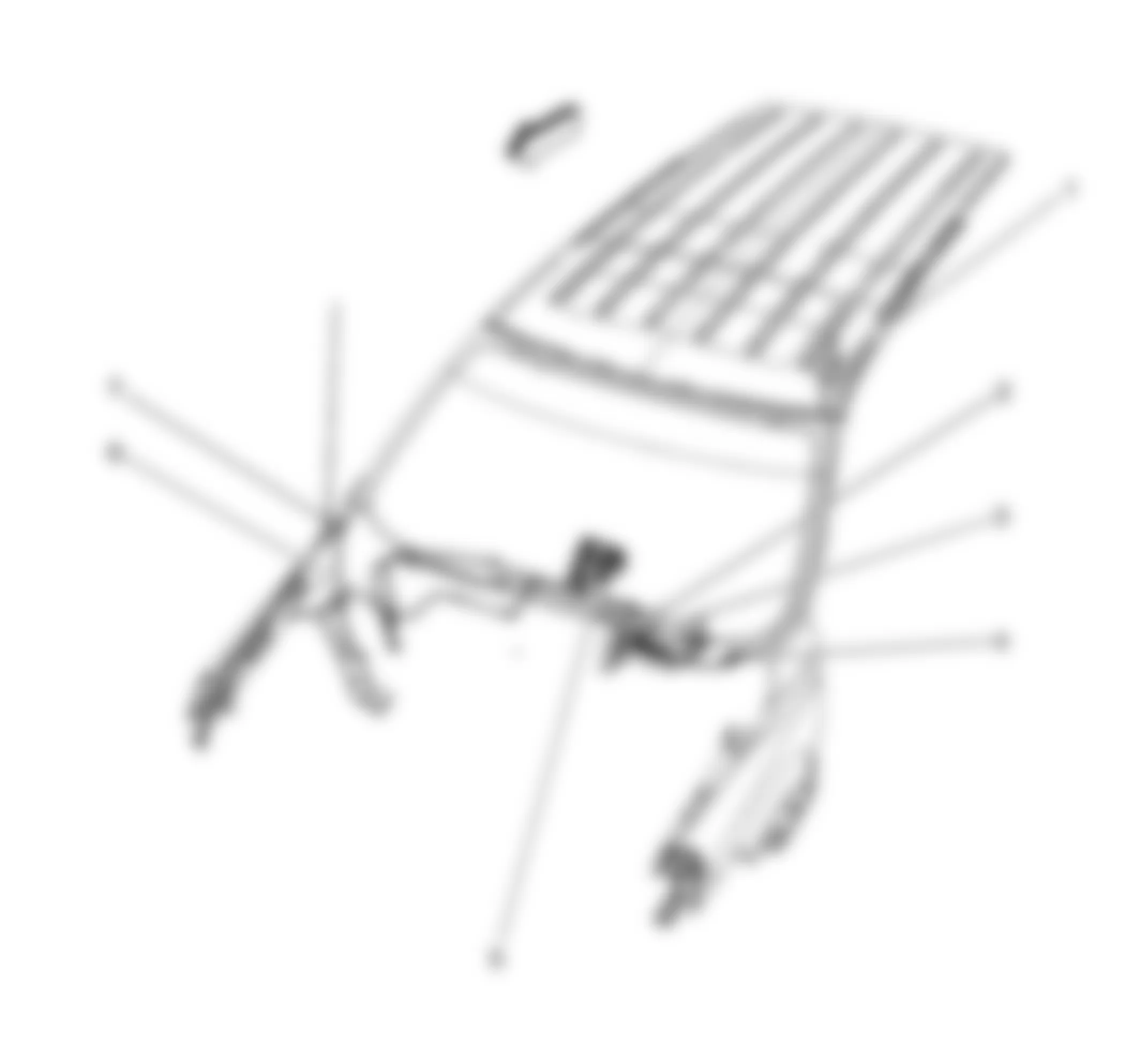Chevrolet Uplander LS 2008 - Component Locations -  Antenna Components