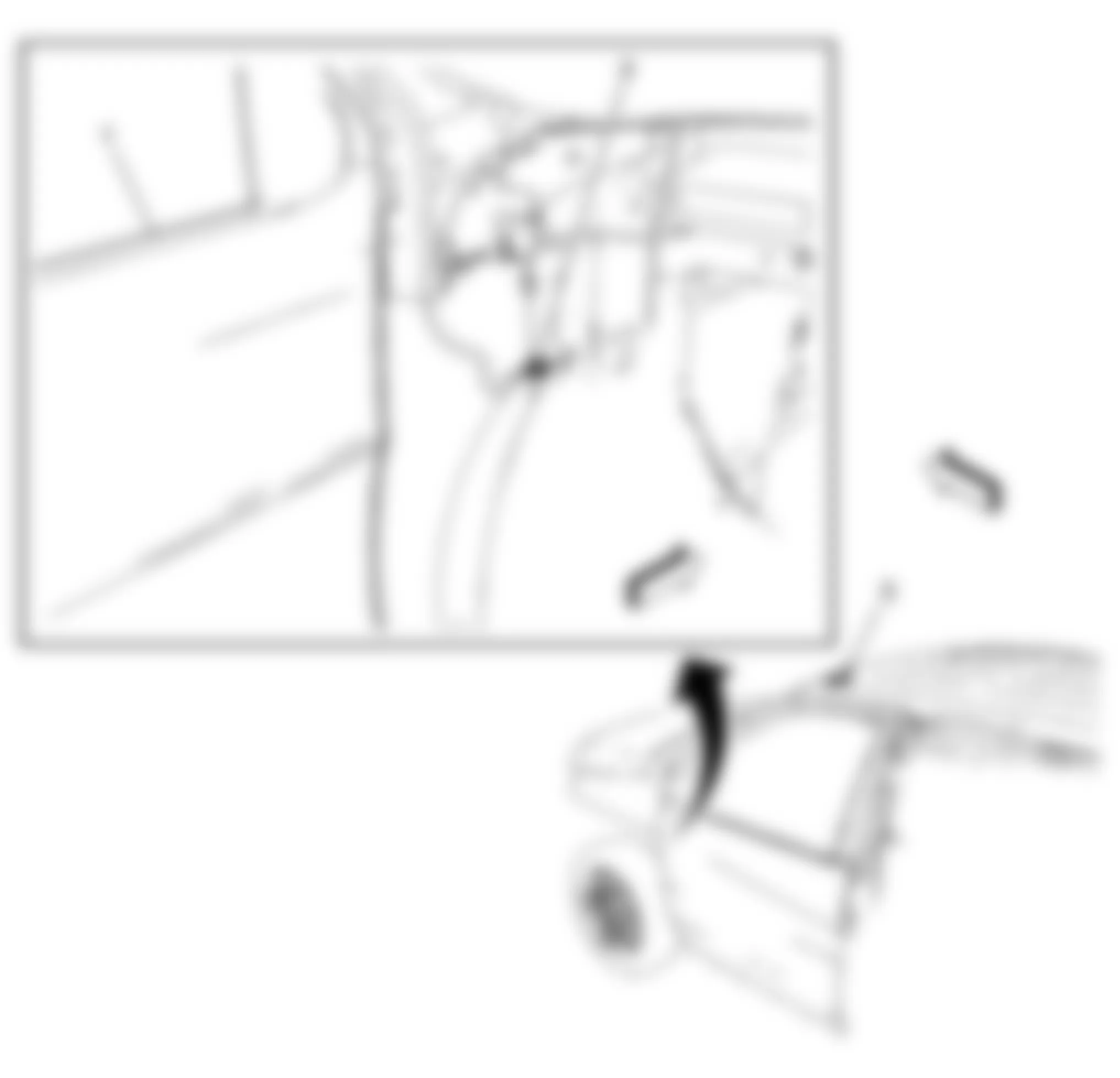 Chevrolet Uplander LS 2008 - Component Locations -  Left Kick Panel