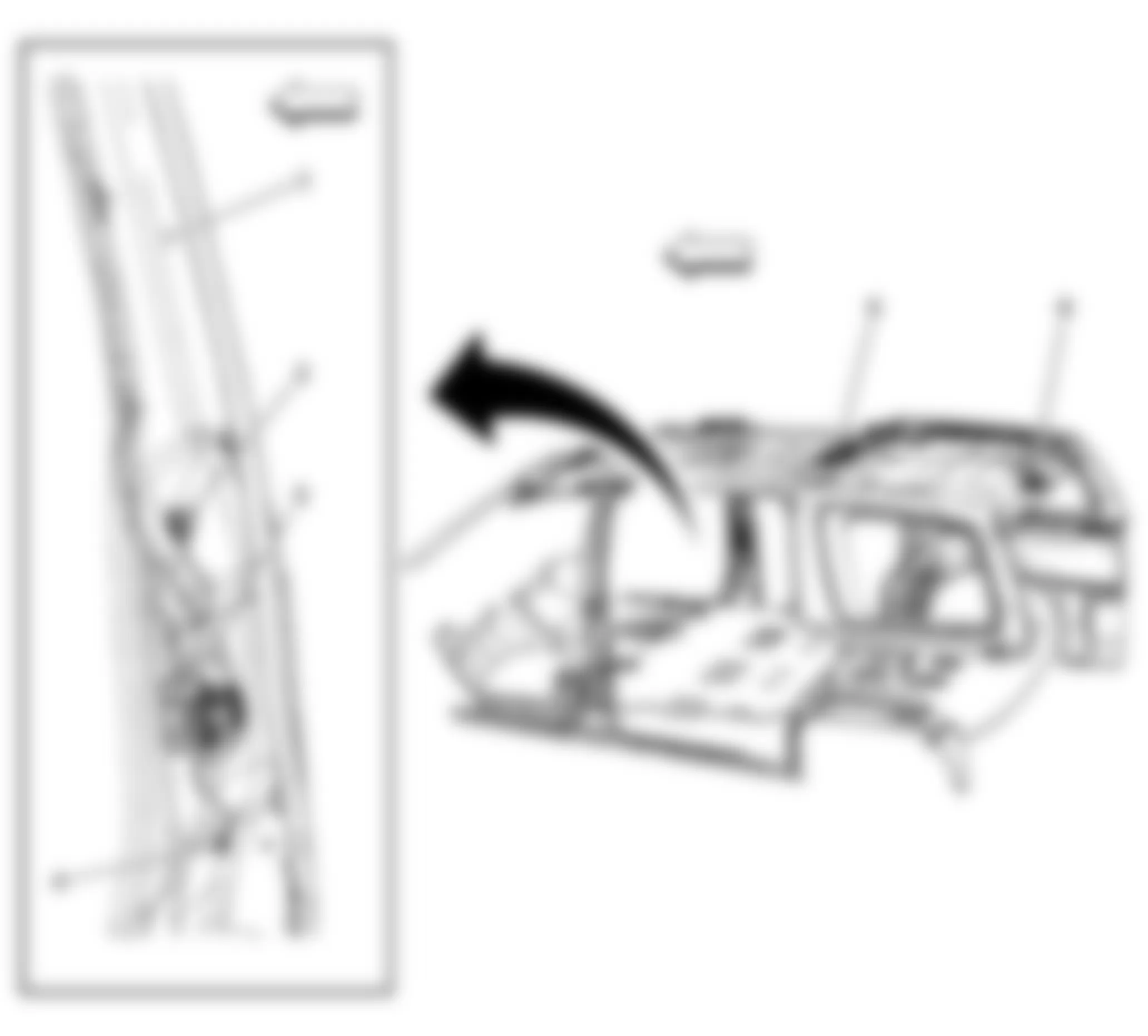 Chevrolet Uplander LS 2008 - Component Locations -  Headliner Components