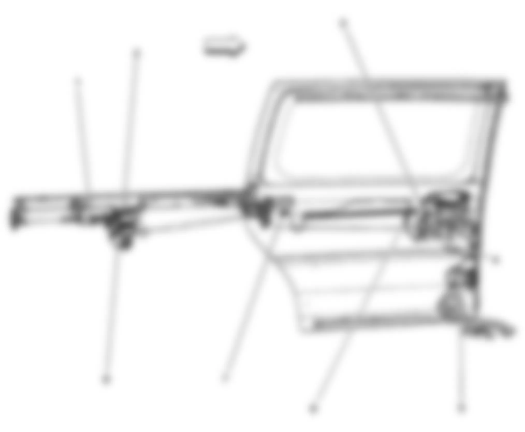Chevrolet Uplander LS 2008 - Component Locations -  Left Sliding Door Components