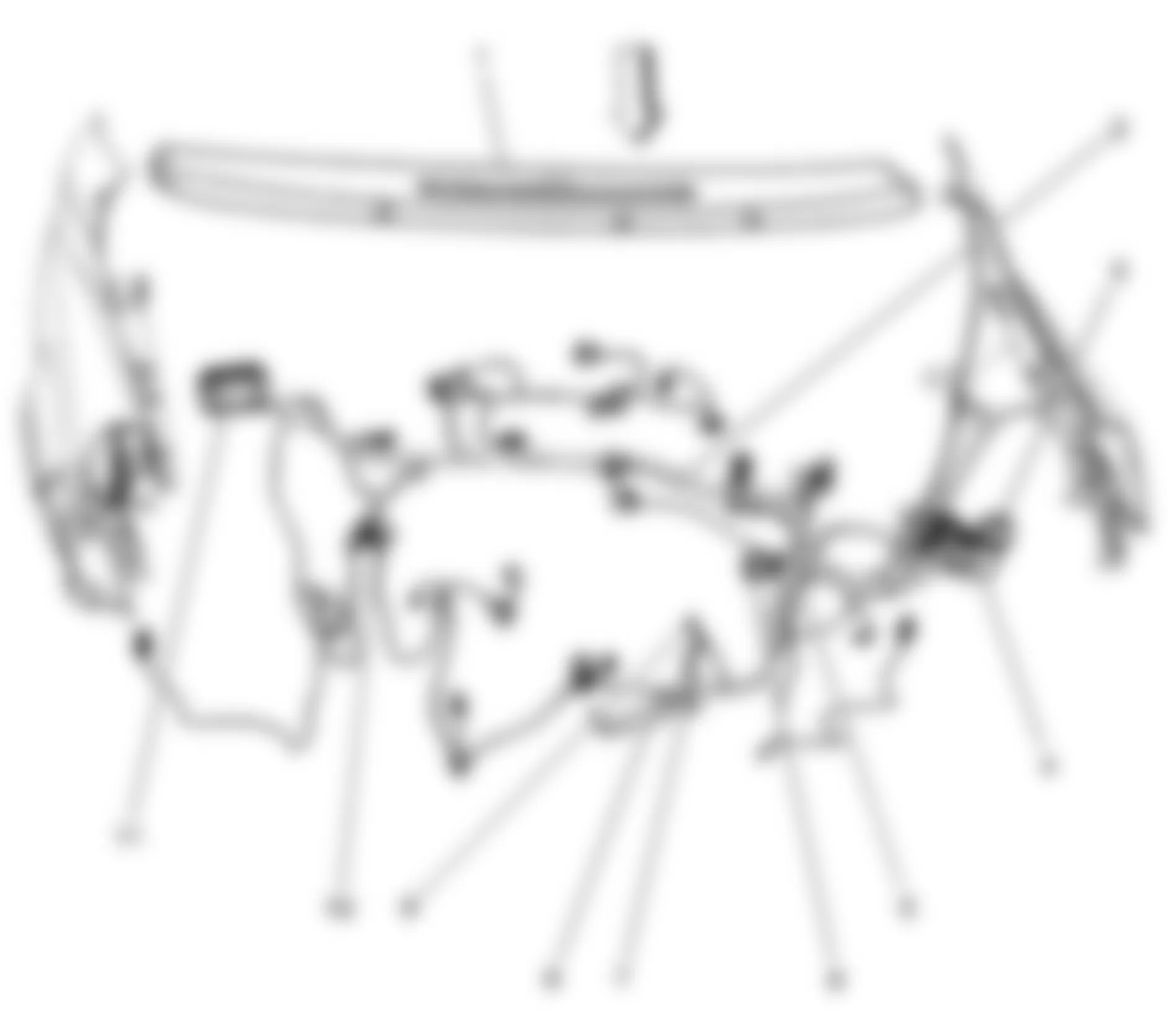 Chevrolet Uplander LS 2008 - Component Locations -  Engine Harness Components