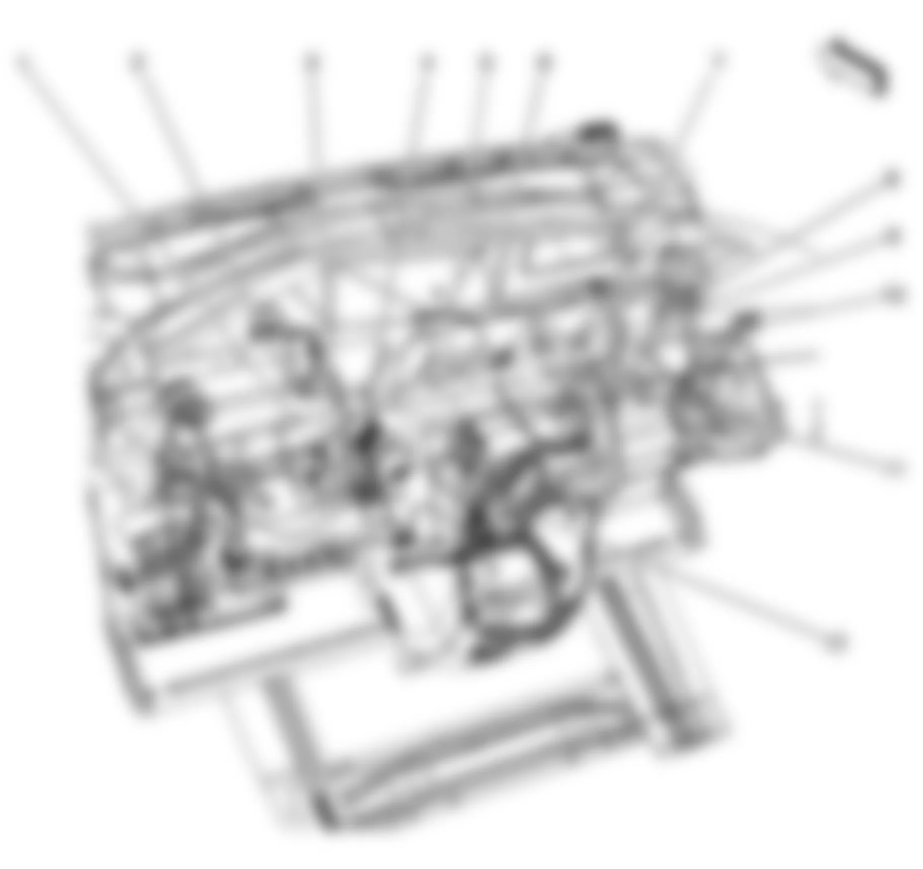 Chevrolet Uplander LS 2008 - Component Locations -  Instrument Panel Harness Splice Locations