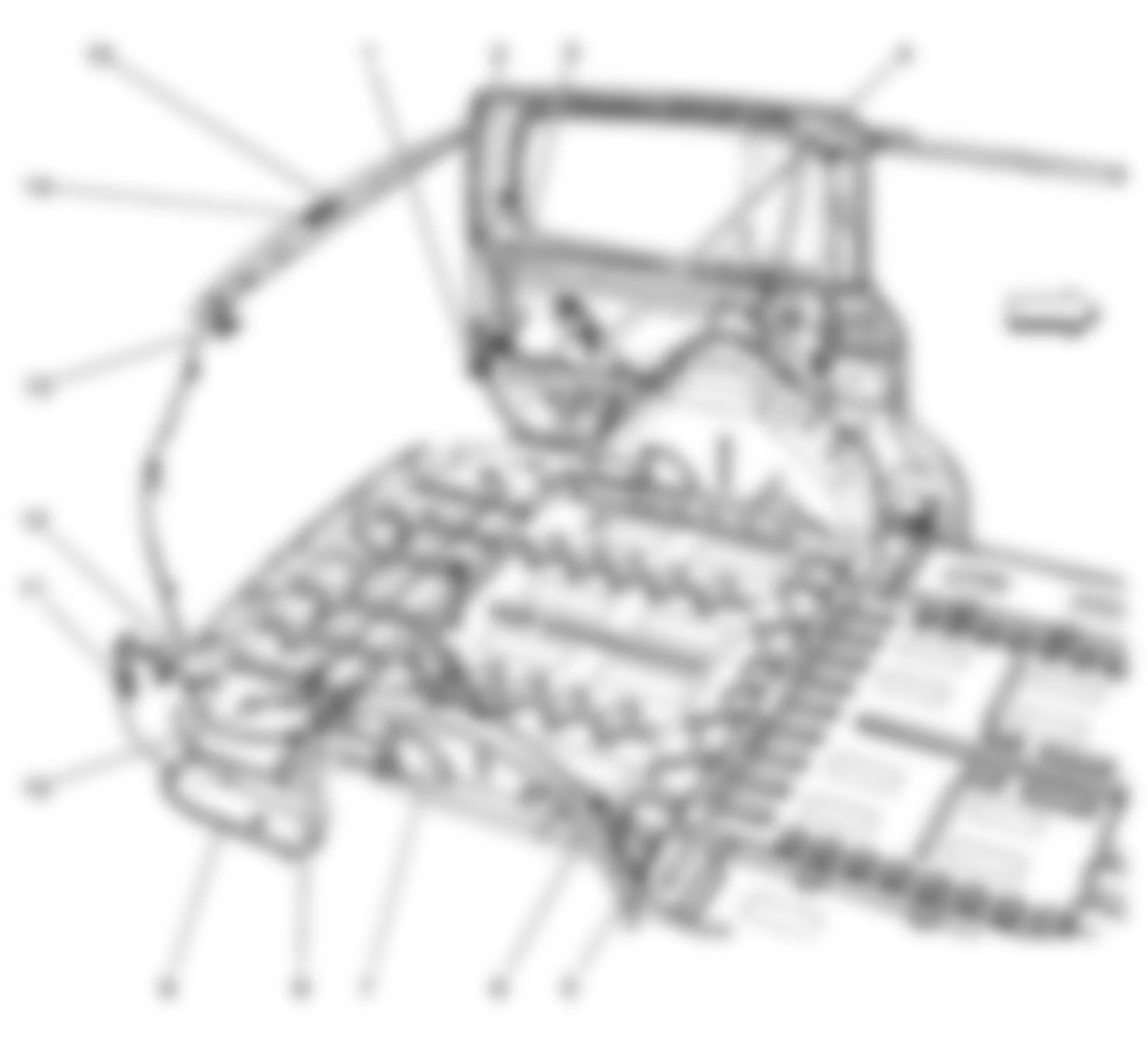 Chevrolet Uplander LS 2008 - Component Locations -  Body Harness Components