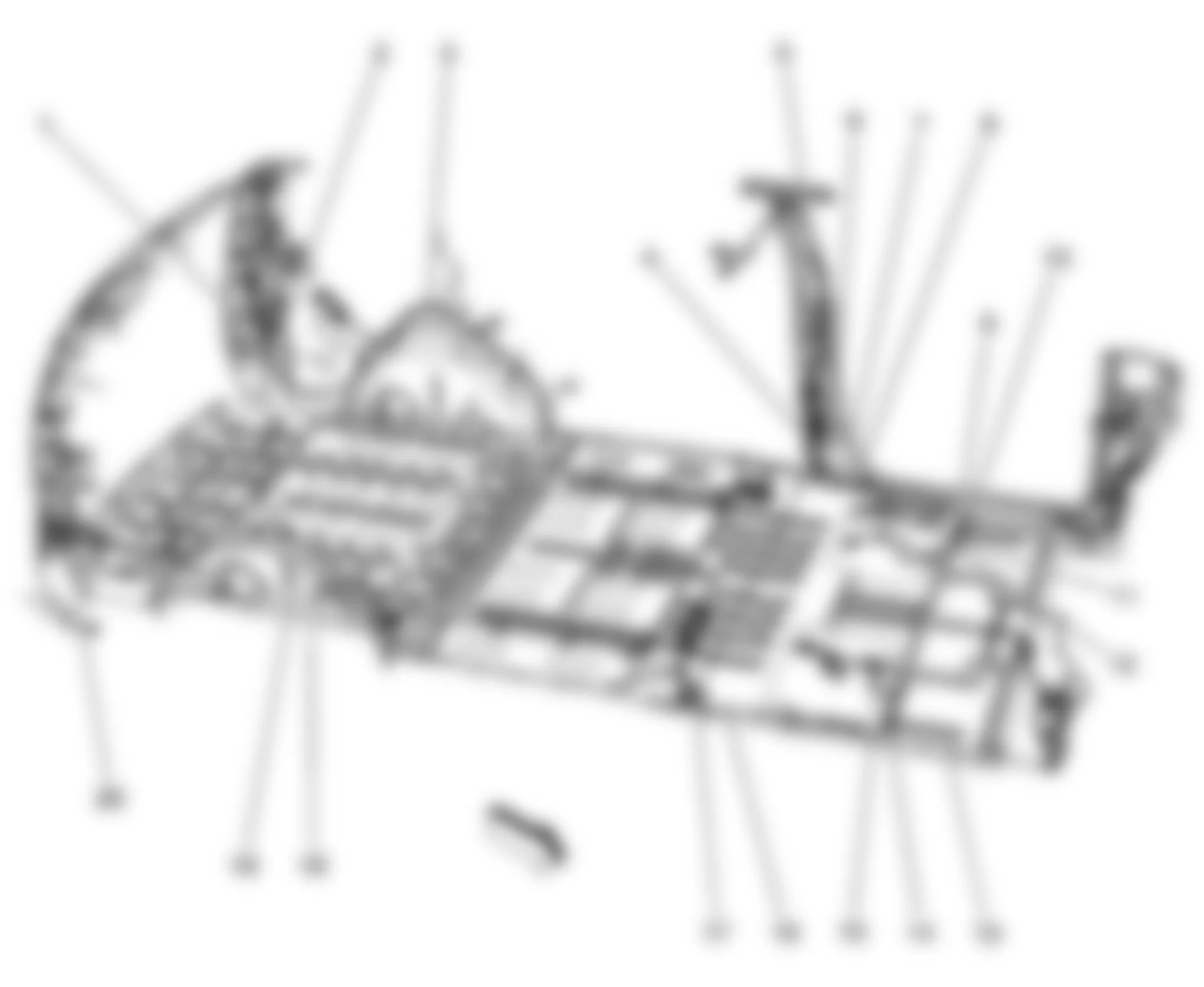 Chevrolet Uplander LS 2008 - Component Locations -  Body Harness Components