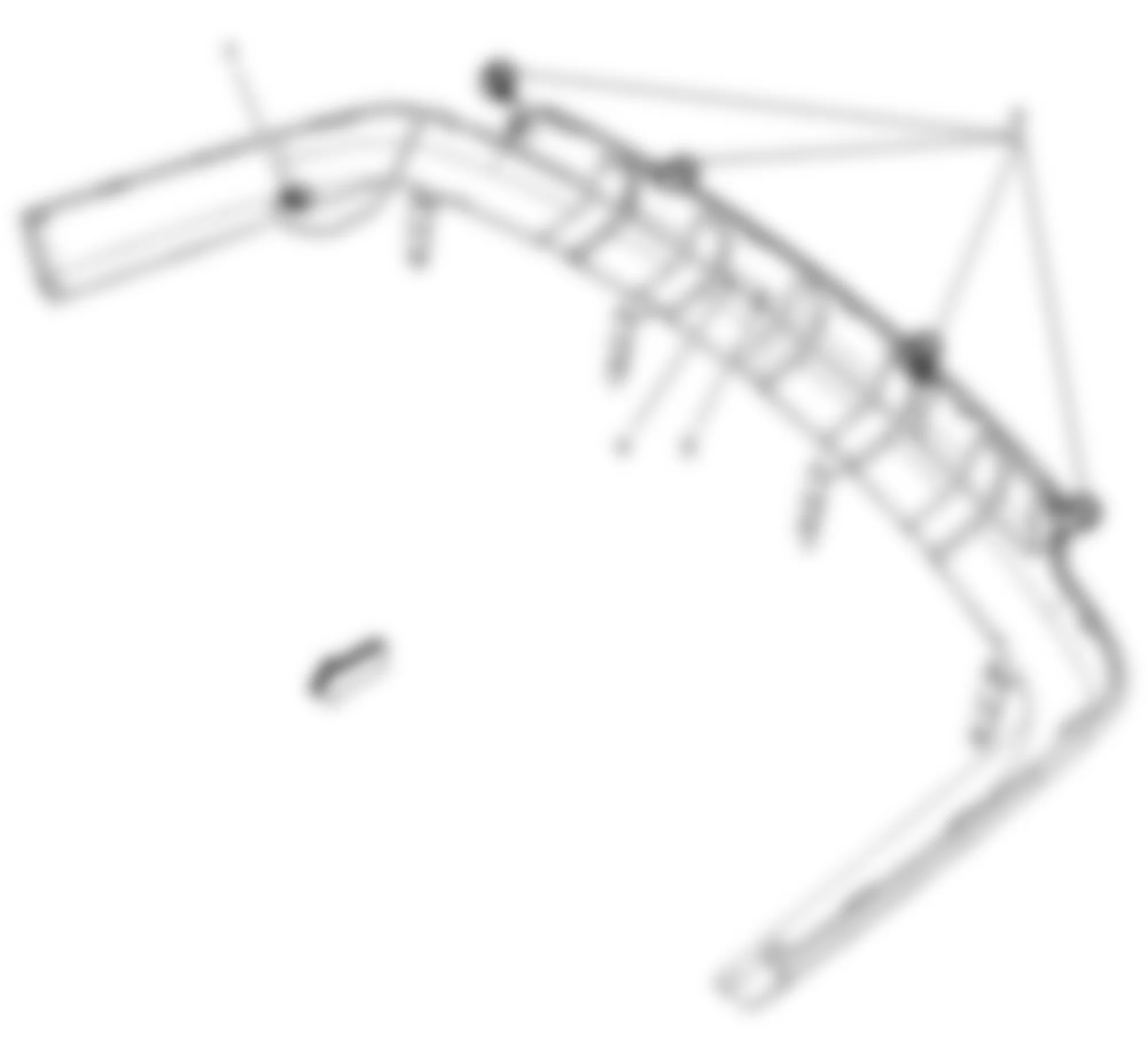 Chevrolet Uplander LS 2008 - Component Locations -  Headliner Harness Components