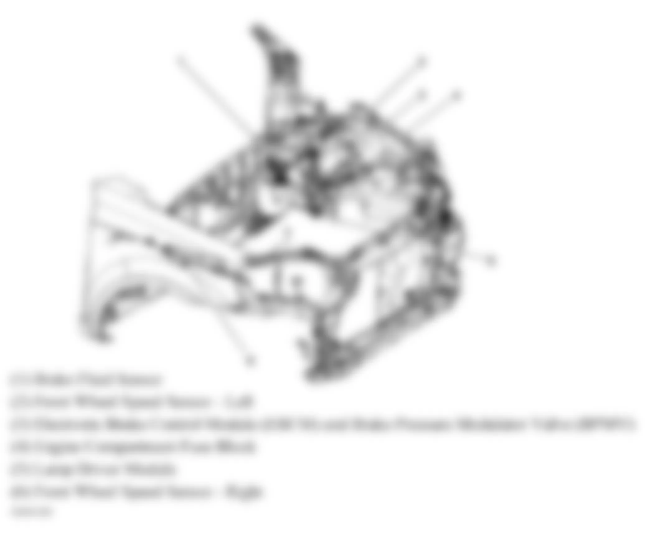 Chevrolet Aveo LS 2009 - Component Locations -  Engine Compartment