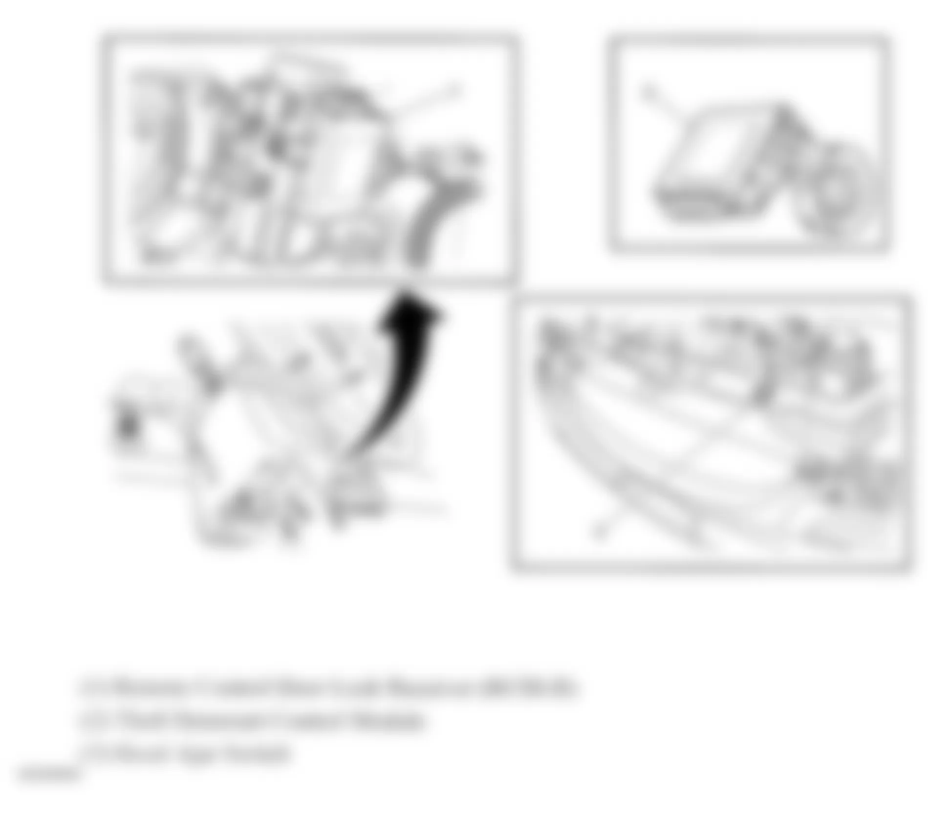 Chevrolet Aveo LT 2009 - Component Locations -  Vehicle Theft Deterrent System