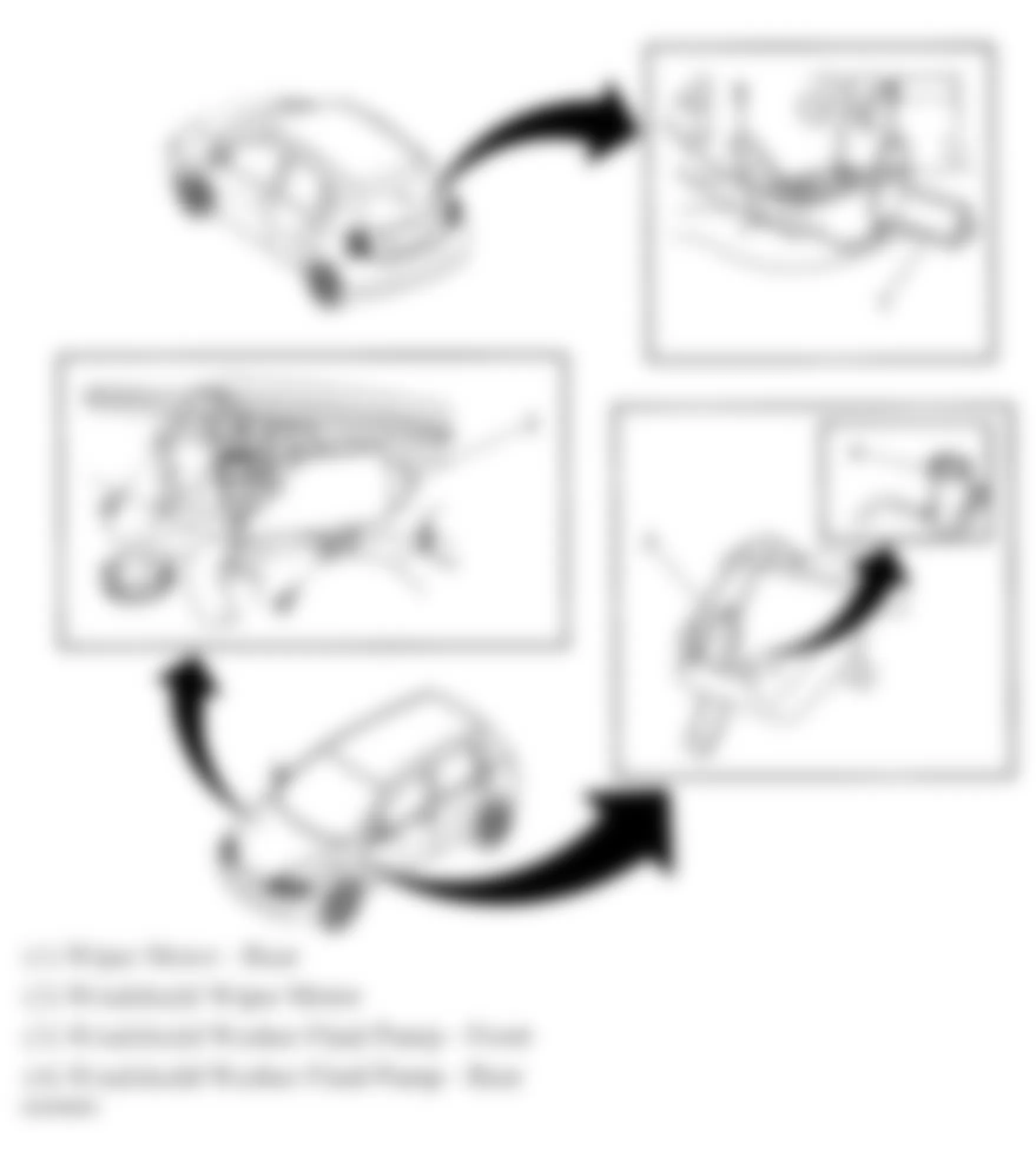 Chevrolet Aveo LT 2009 - Component Locations -  Washers & Wipers