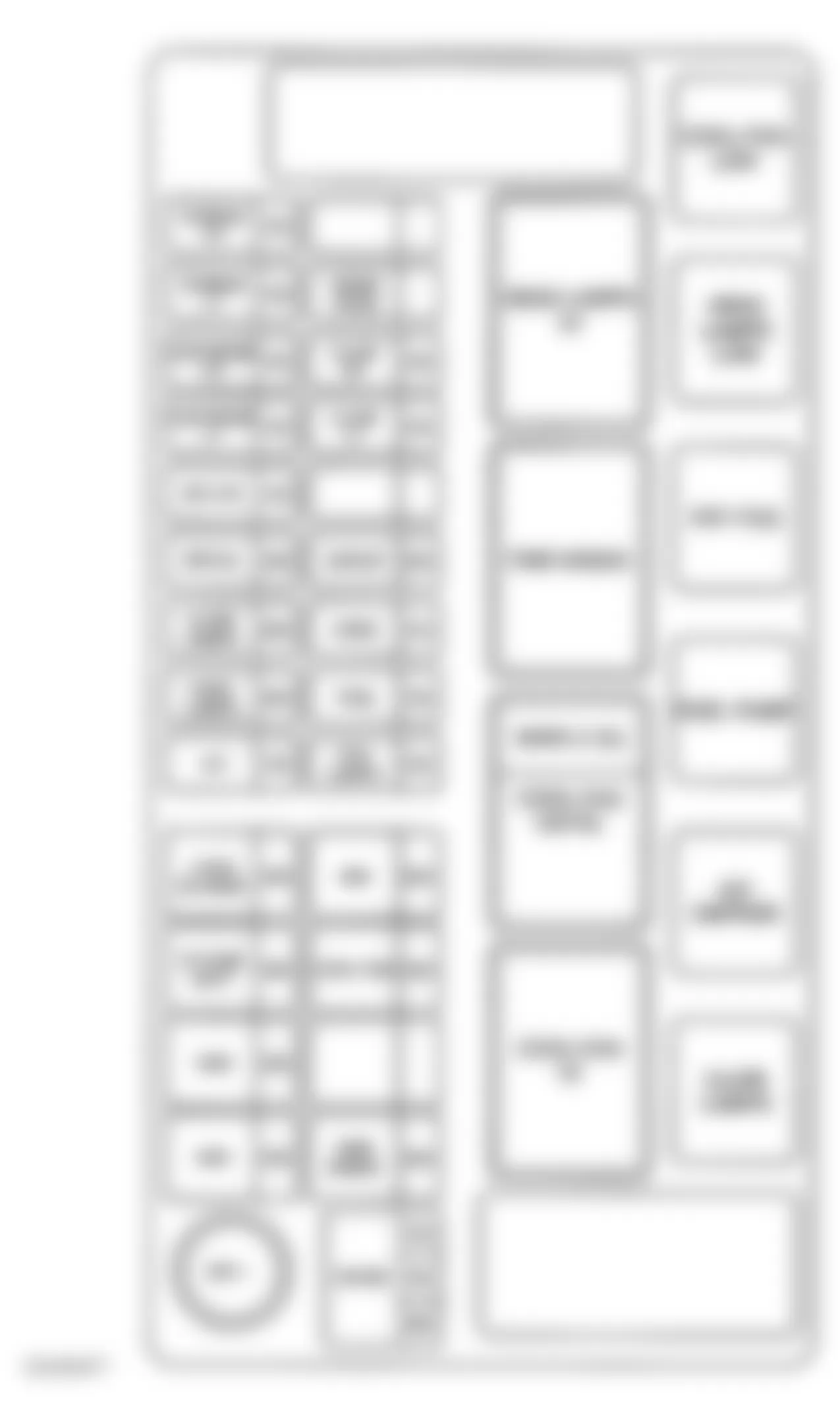 Chevrolet Aveo LT 2009 - Component Locations -  Underhood Fuse Block (Hatchback)