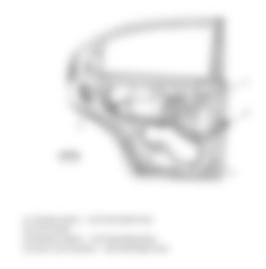 Chevrolet Aveo LT 2009 - Component Locations -  Left Rear Door Assembly
