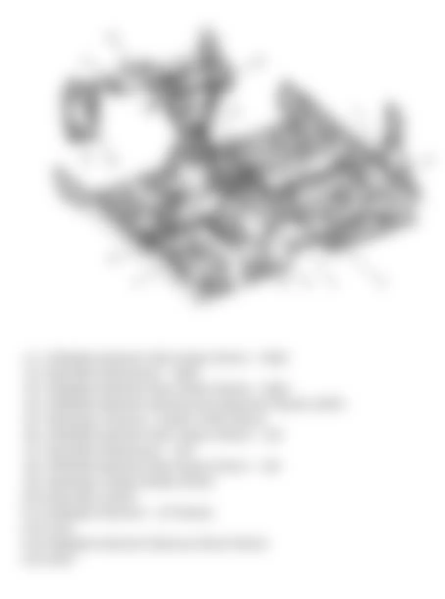 Chevrolet Aveo LT 2009 - Component Locations -  Floor Pan