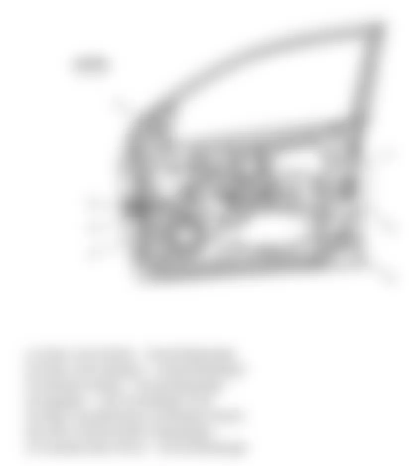 Chevrolet Aveo LT 2009 - Component Locations -  Door Assembly (Passengers Similar)